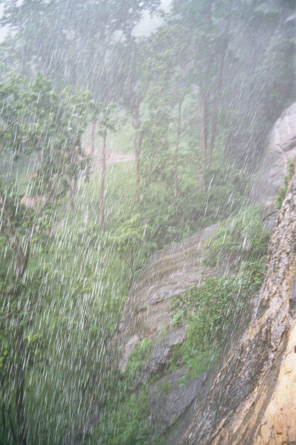 It became a deluge, compounded by cascades from the summit.