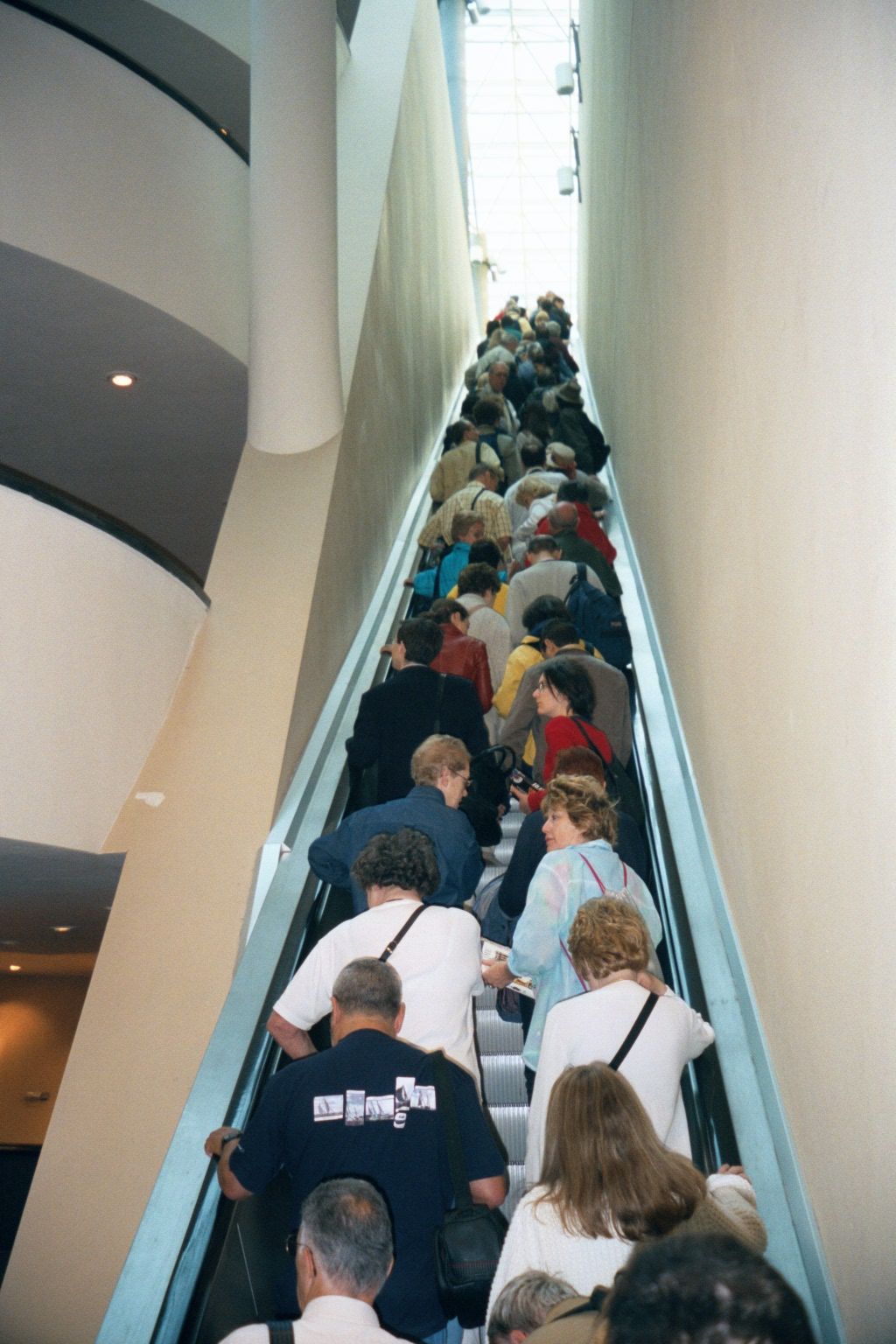 Anita and Marcello don't show up, so the crowd heads for—no joke—the Vatican museum.