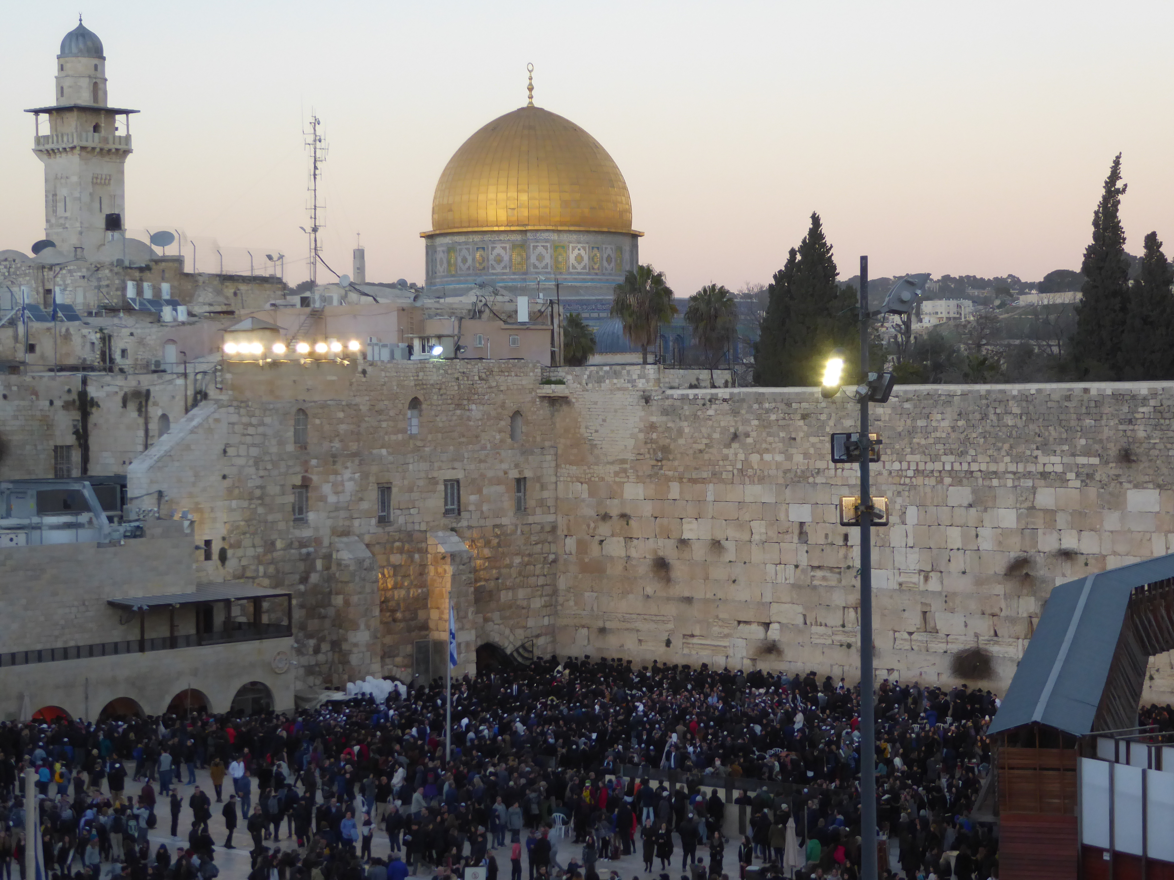 So has the Old City's other chief monument, the Dome of the Rock, whose aluminum-bronze roof was installed by the Jordanians and then gilt.
