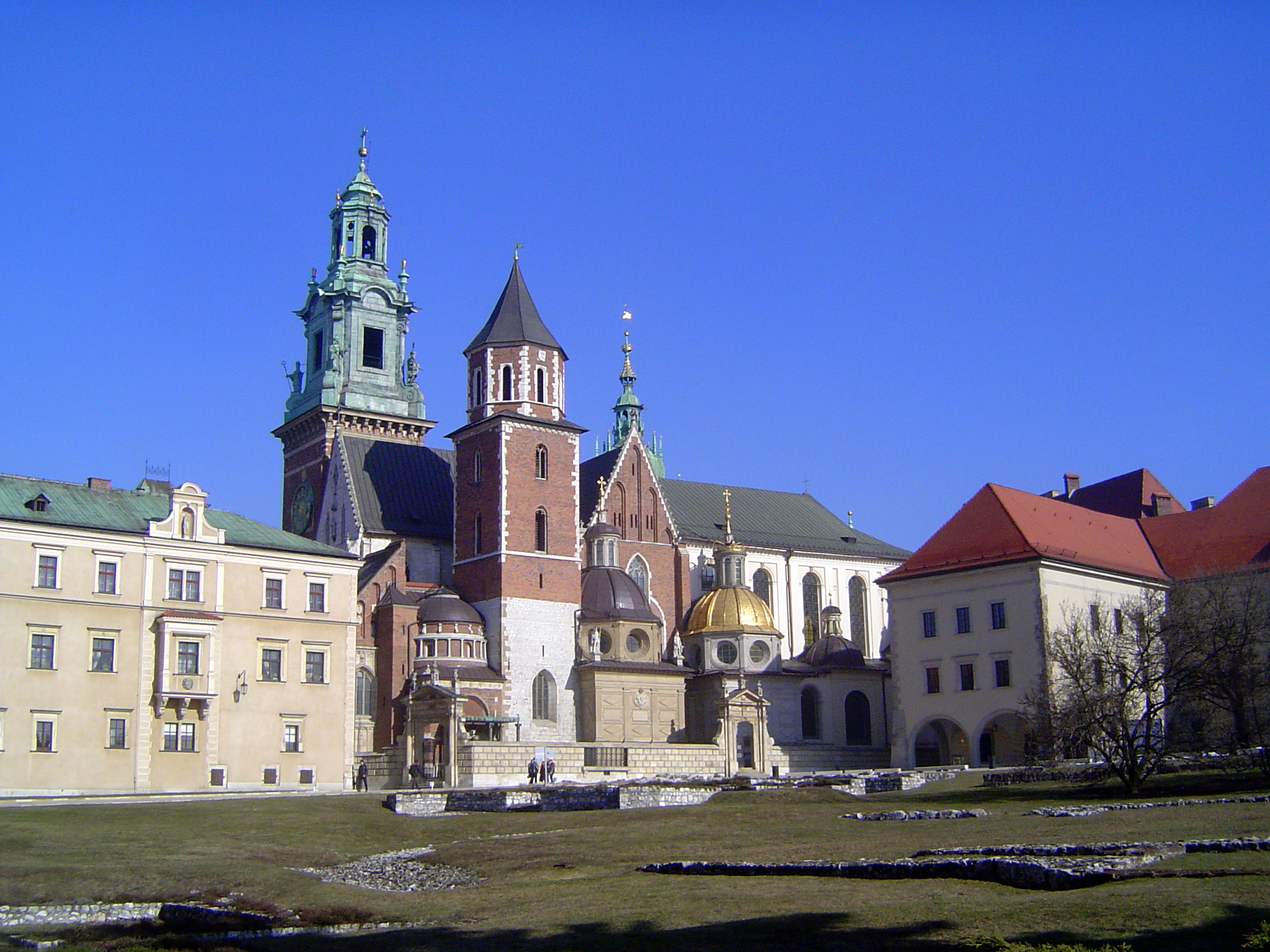 The Cathedral in the flesh, so to speak. The third church on the site, it was built to house the relics of St. Stanislaw Stanislaus, the fir