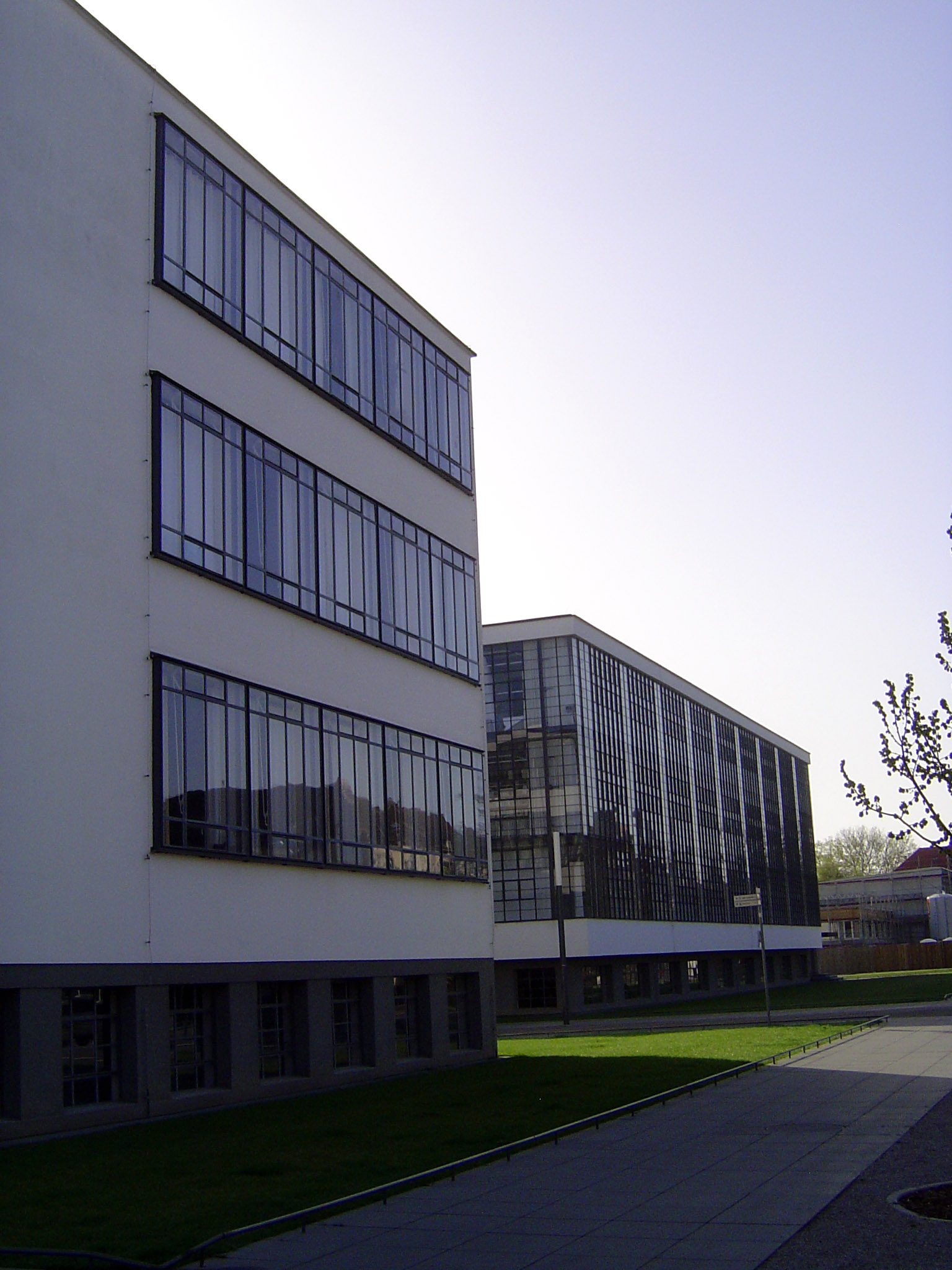 North of the workshops is a wing occupied by the technical college, or Technische Lehranstalten.
