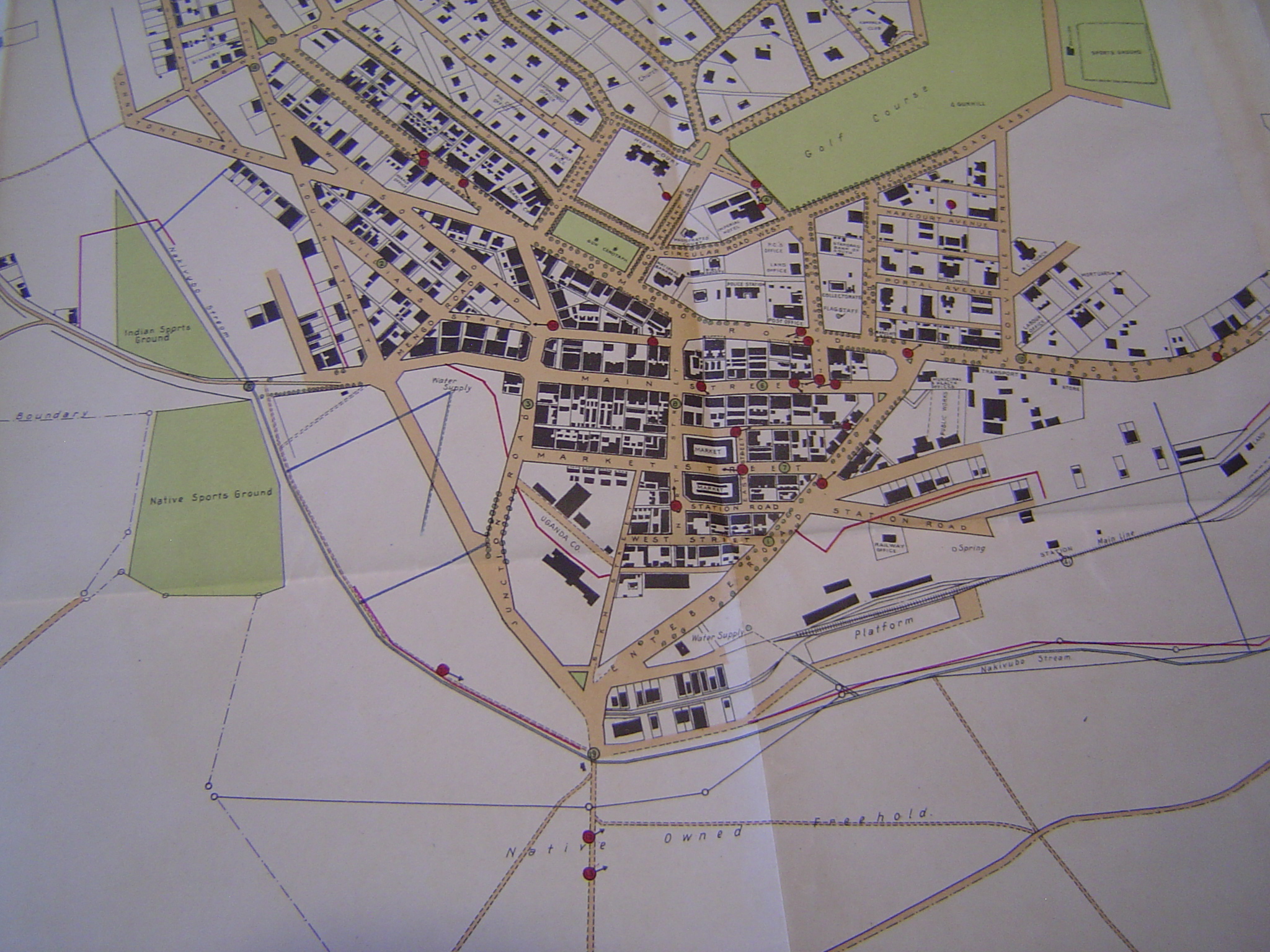 The railway station does not yet exist, though there's a platform. There's also a downtown, centered on Main Street.