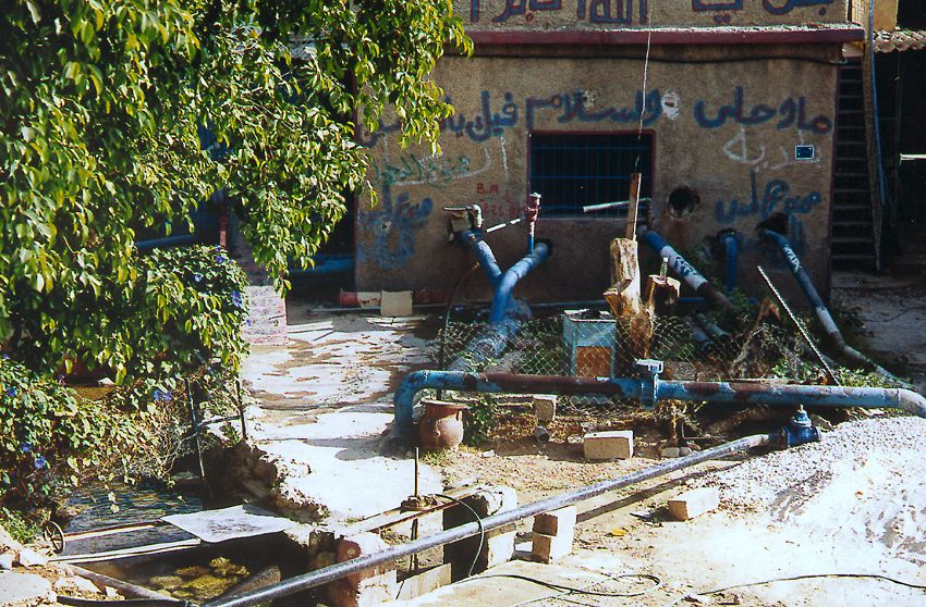 A pump house on the site increases water production.