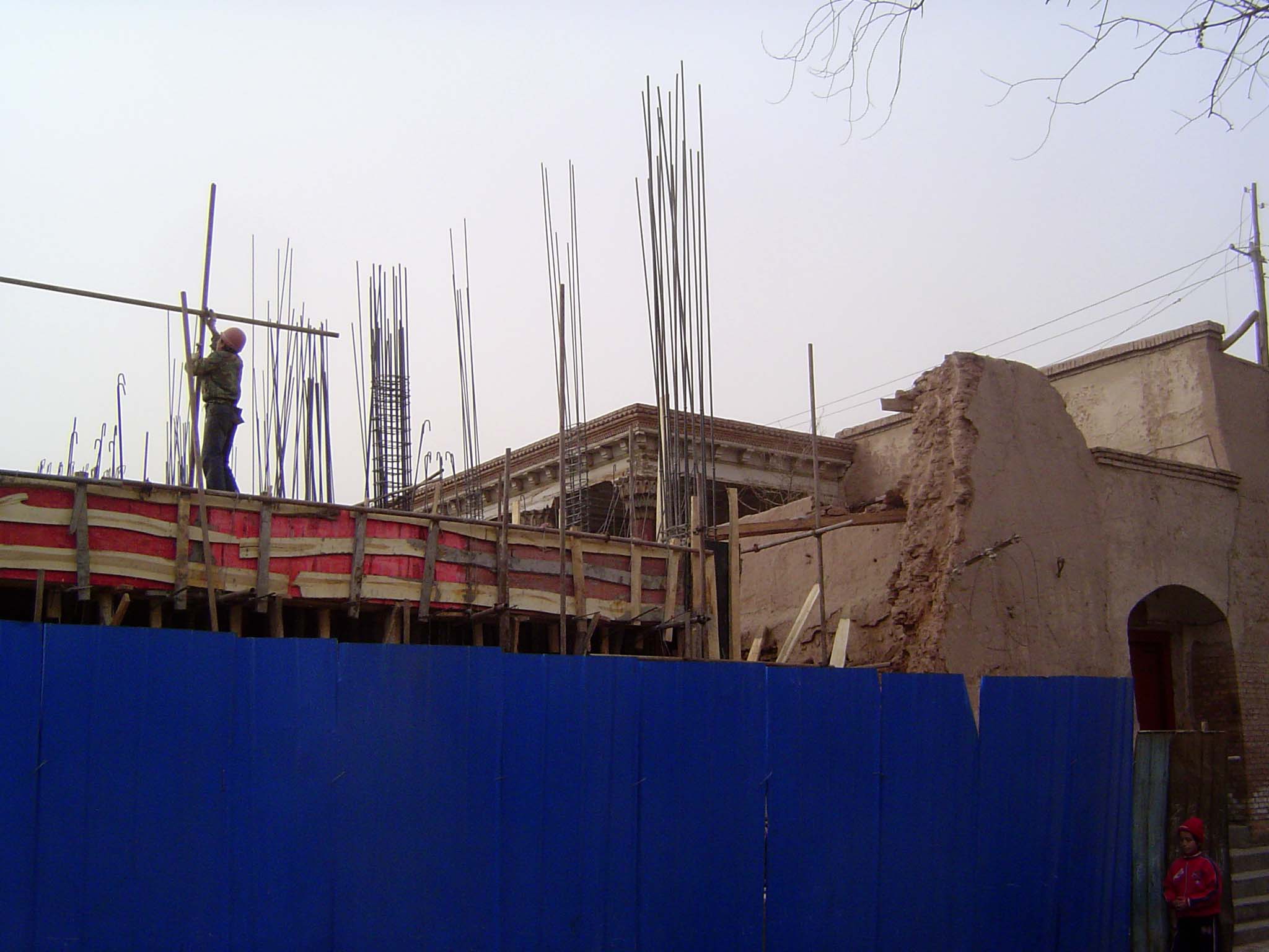 New construction with new materials.