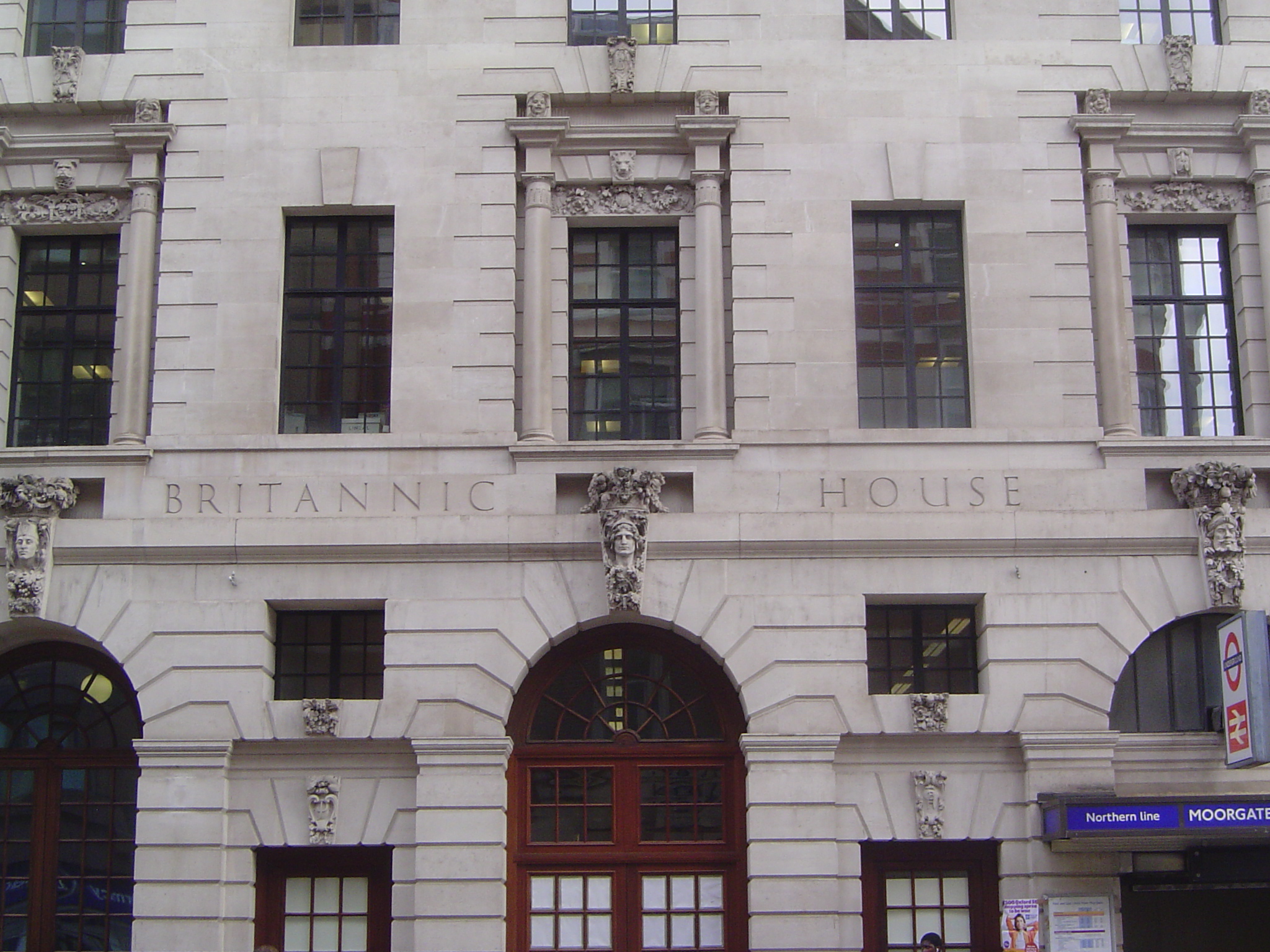 Here's something more exotic. It's the former Britannic House, built as the headquarters for what was then the Anglo-Persian Oil Company. As