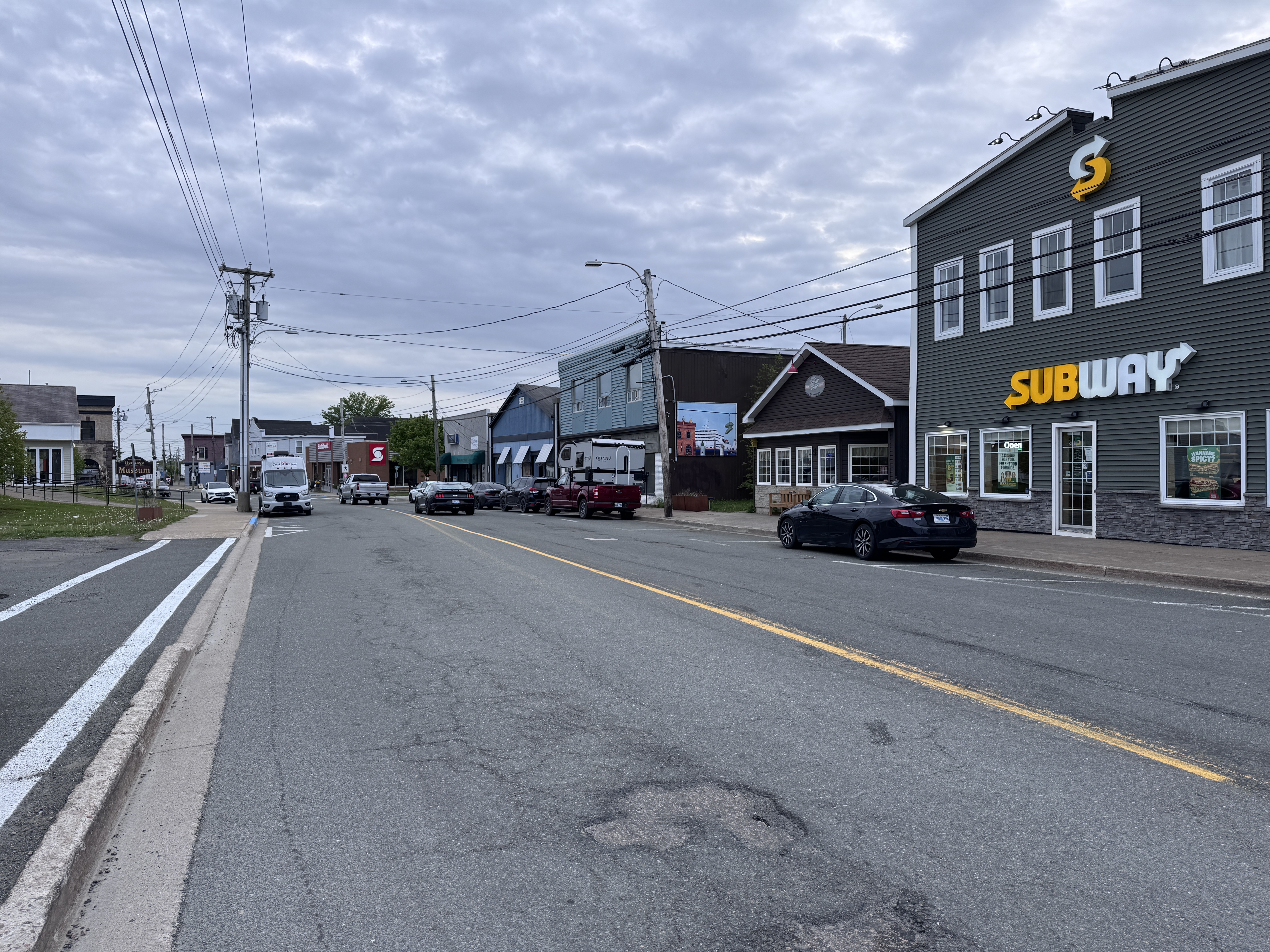 Same street.  Wonder why there's a Subway?