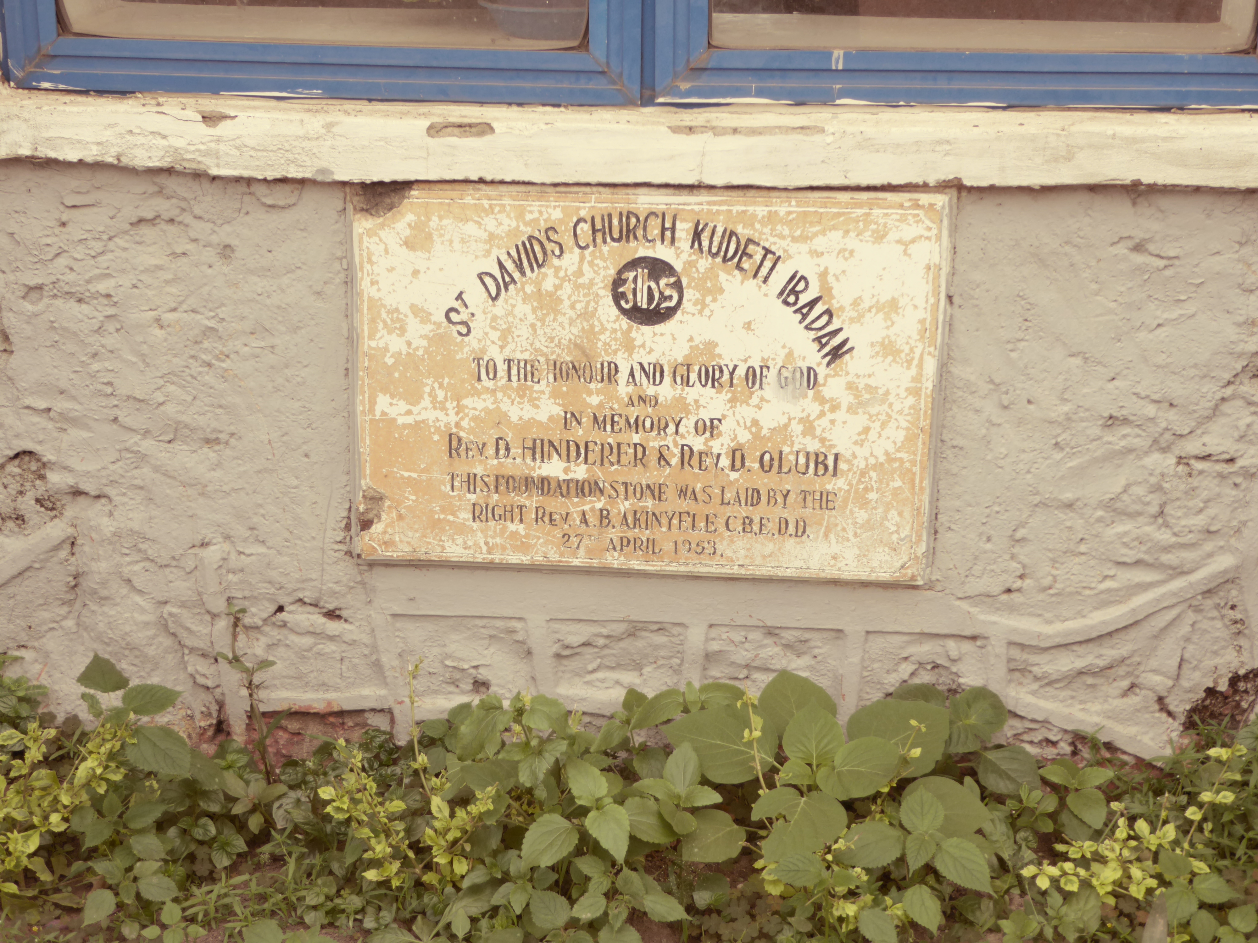 The church was built in the last decade of British rule.
