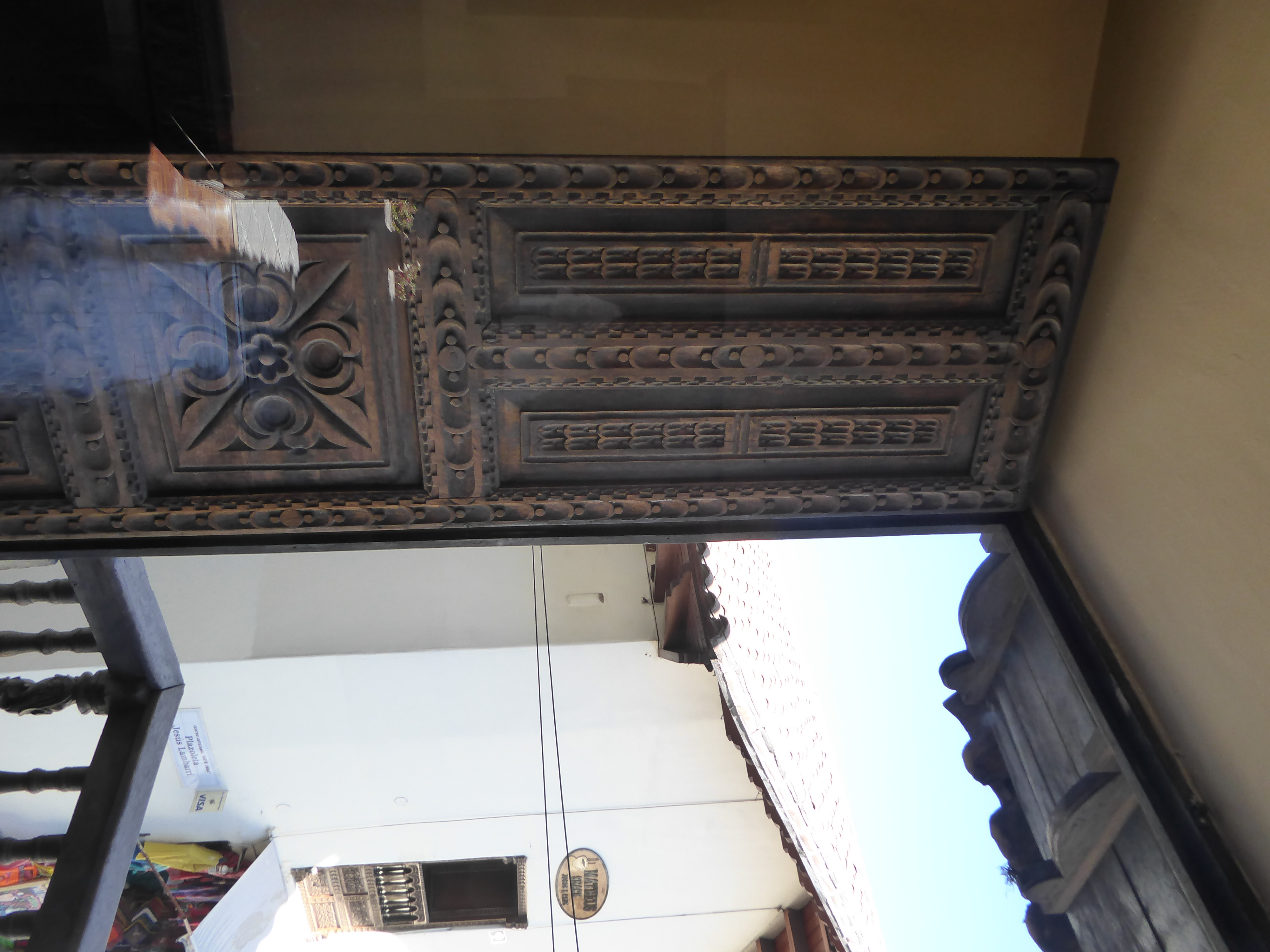 Balcony doorway.