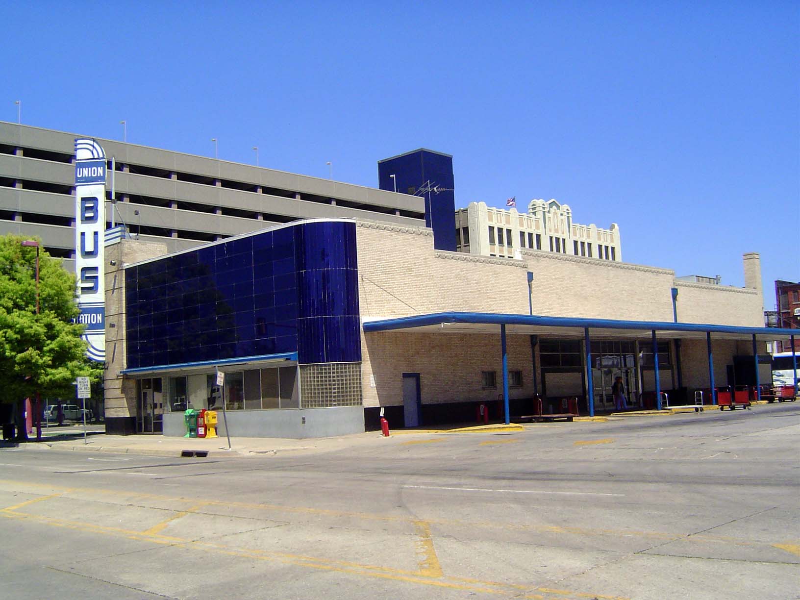 The interurban station in Oklahoma City is gone, but it was on the same block as the city's Union Bus Station, at Sheridan and Walker. The s