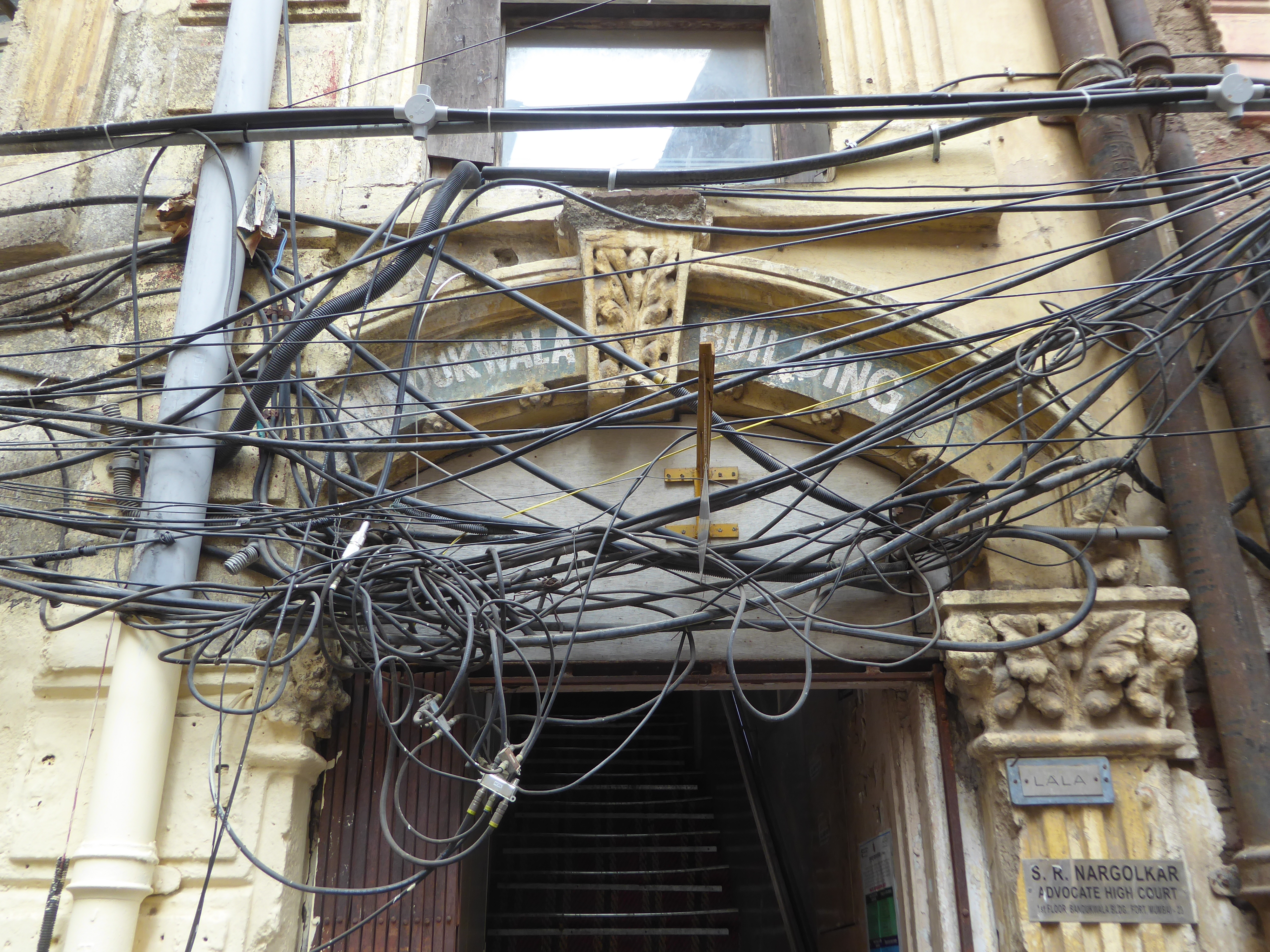 And you thought the tangle of wires behind your desktop was bad. Imagine a walking tour conducted here for an international meeting of fire