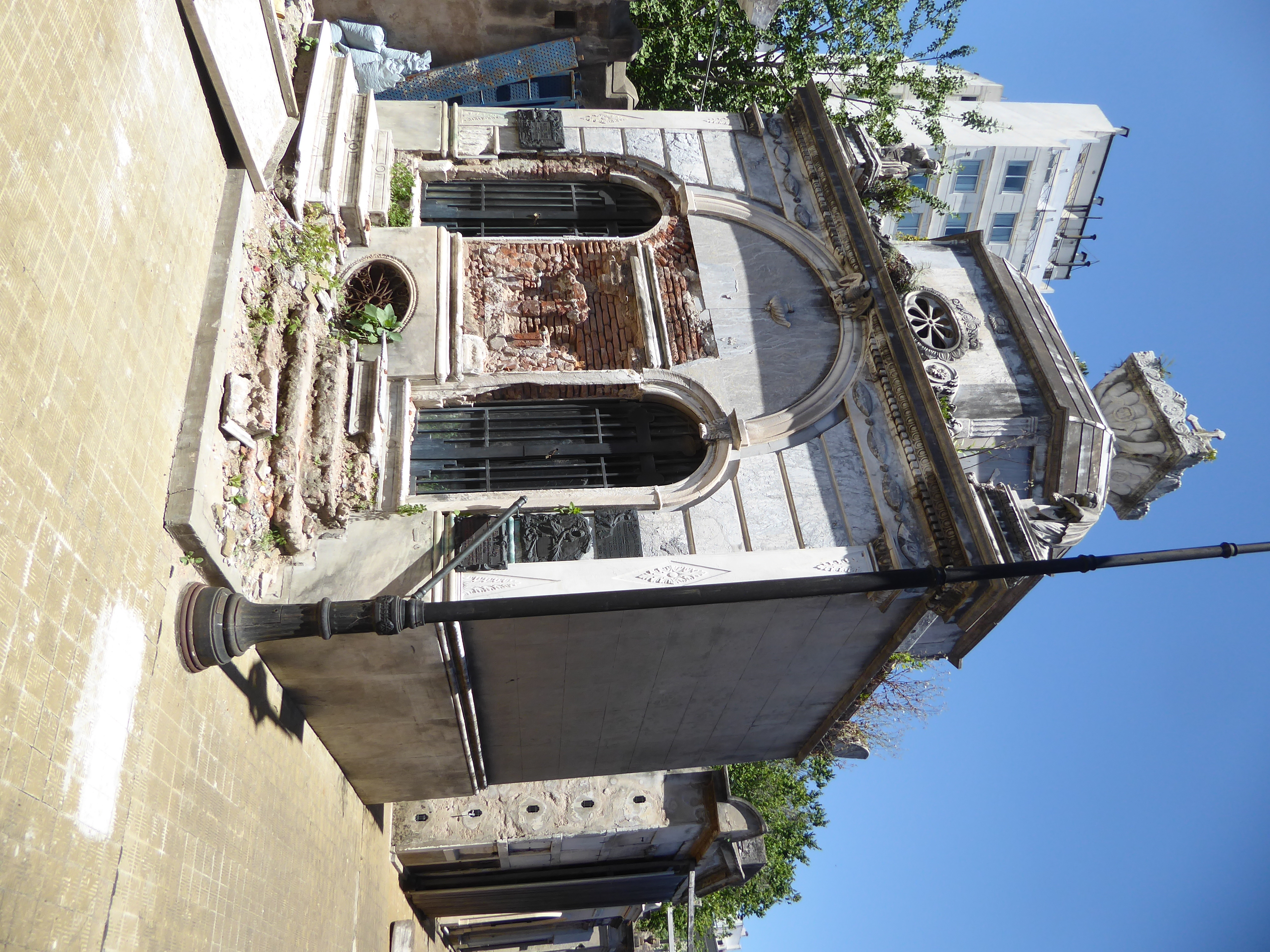 Some of the tombs—there are about 5,000 vaults in all—are in poor shape.
