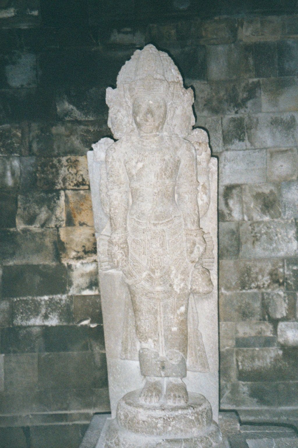 On Shiva's other side, Brahma stands in his own temple.