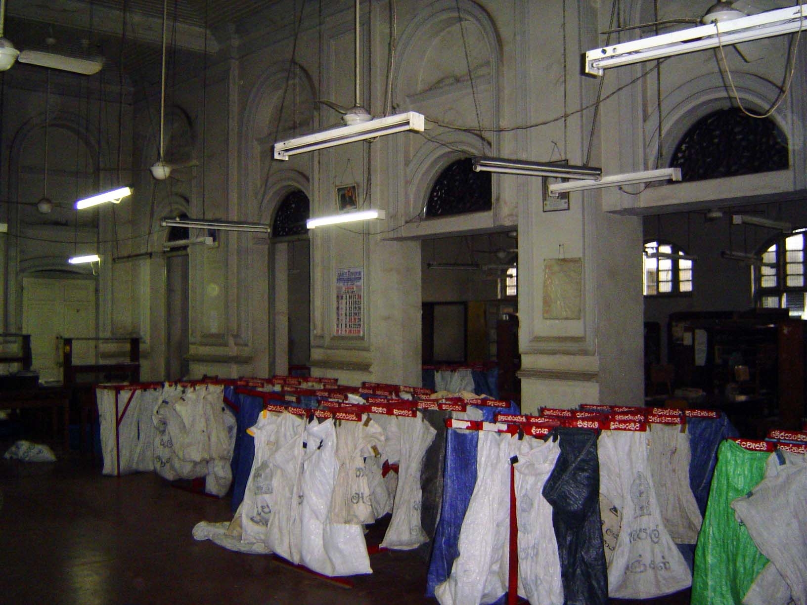 It's still used by the postal service for sorting, but public services have been shifted to a newer building..