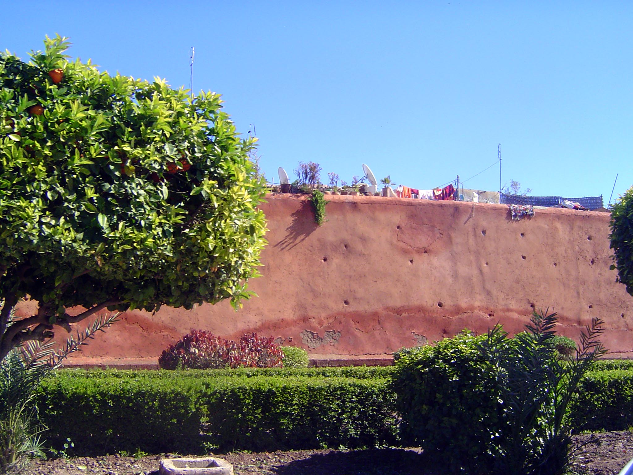 Much like Sri Lanka, the medina or old city of Marrakech is shaped like a teardrop, in this case rimmed with about ten miles of walls. Withi