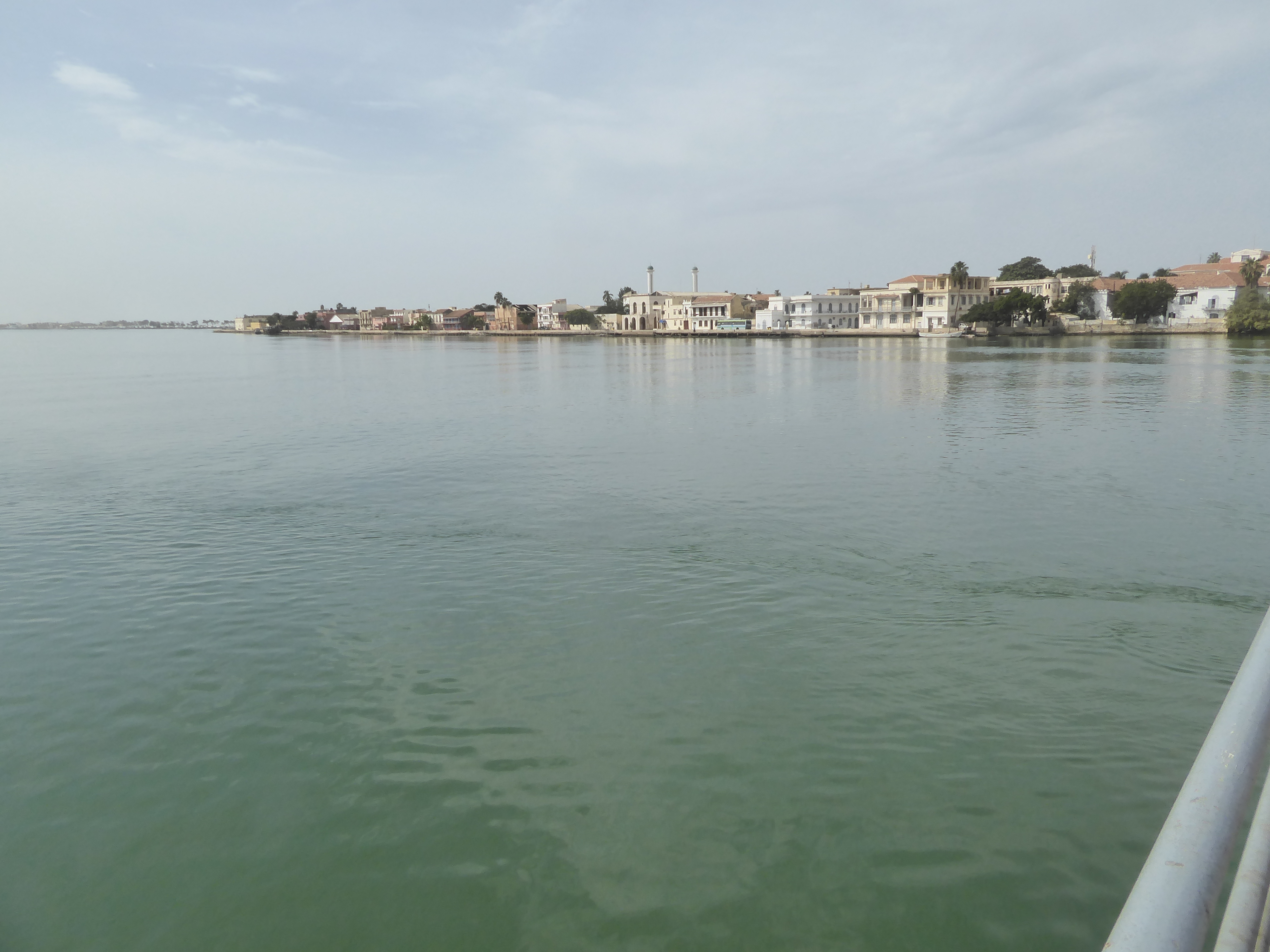 Here's the view from the bridge toward the lower half of the island. The island is less than two miles long and only a few hundred meters wi