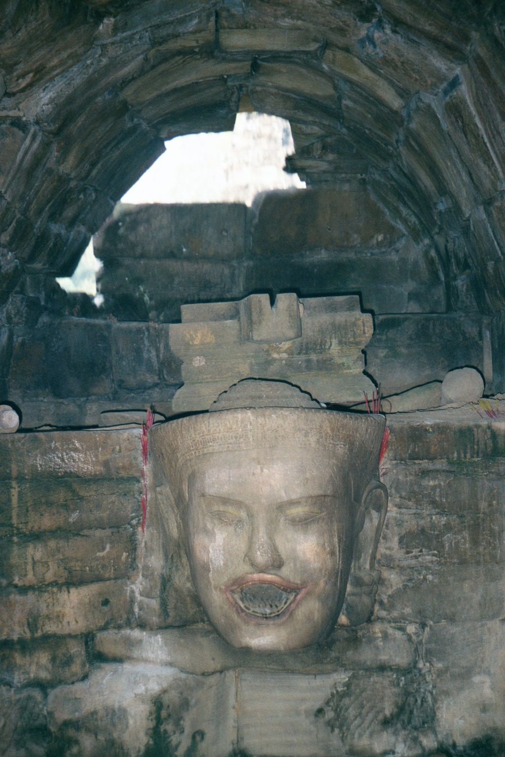 ... this gargoyle. Each of the four smaller pools was similarly fed, though the gargoyles in the other three cases are animal-headed.