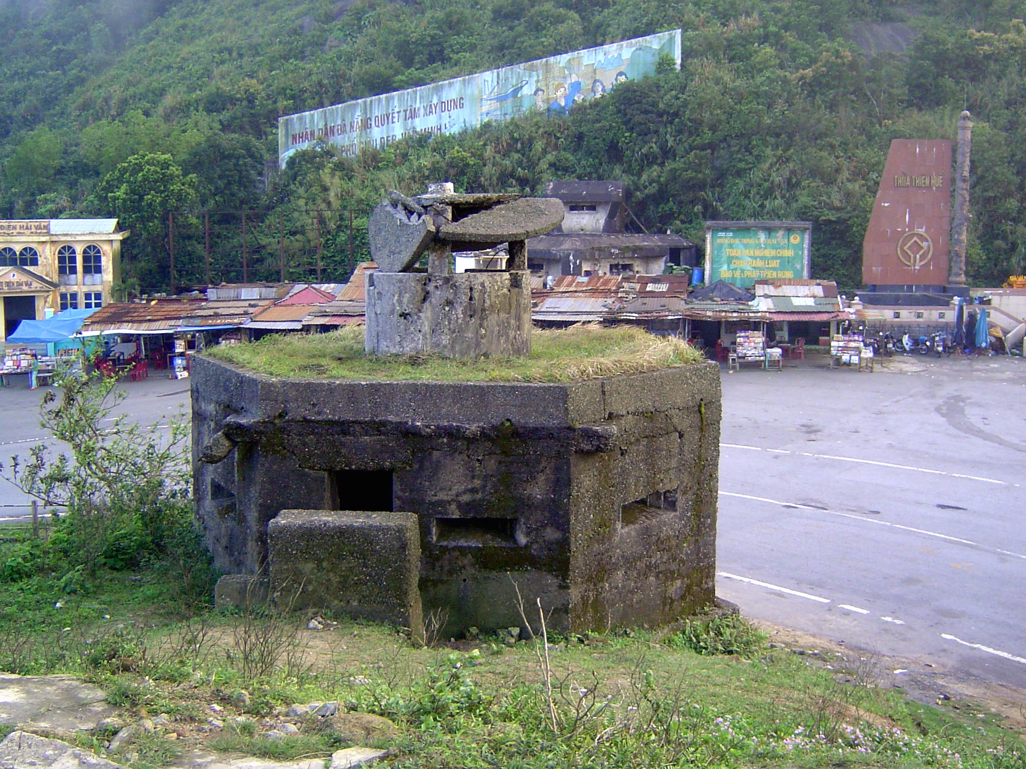 Fortifications at the pass.