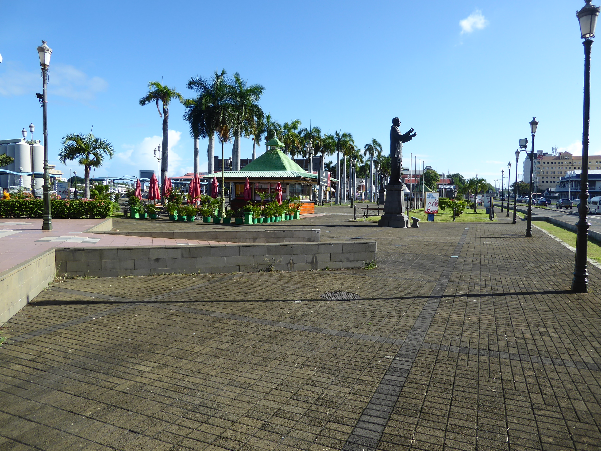 A promenade has been developed.