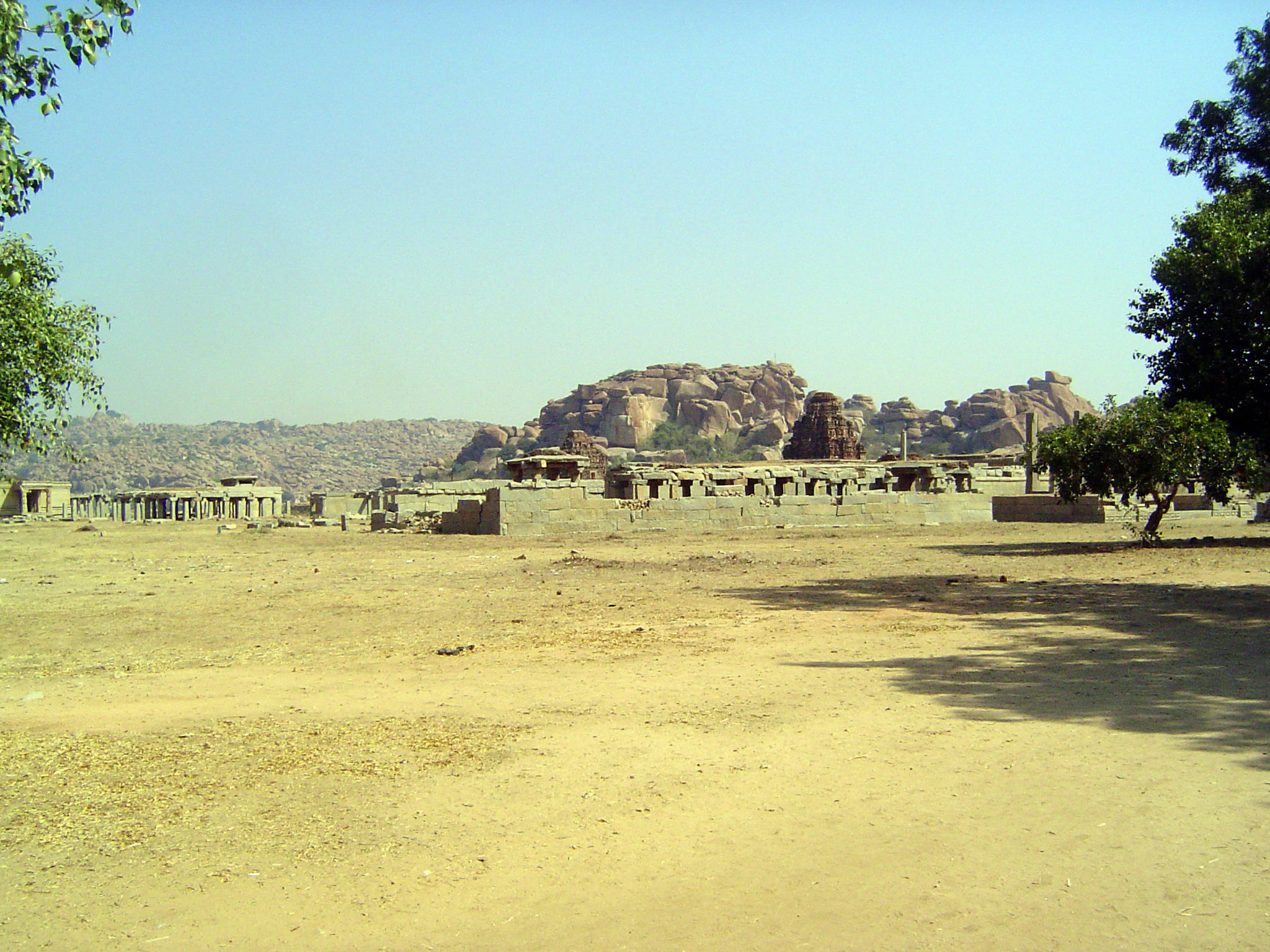Still further east: the Vitthala Temple, its name from a form of Krishna, himself a form of Vishnu.