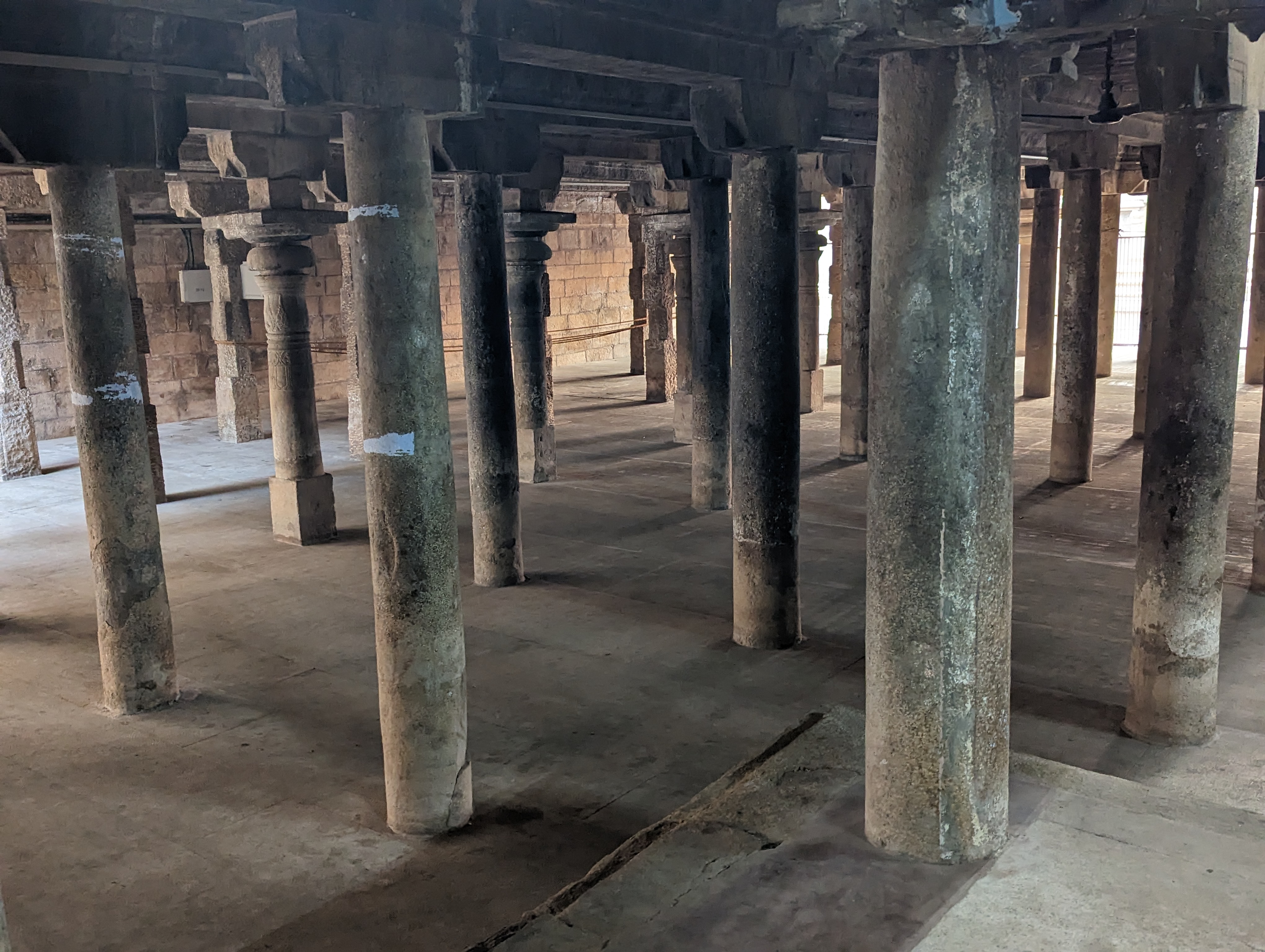 Scout around, and you'll find places within the temple walls that are pretty crude.