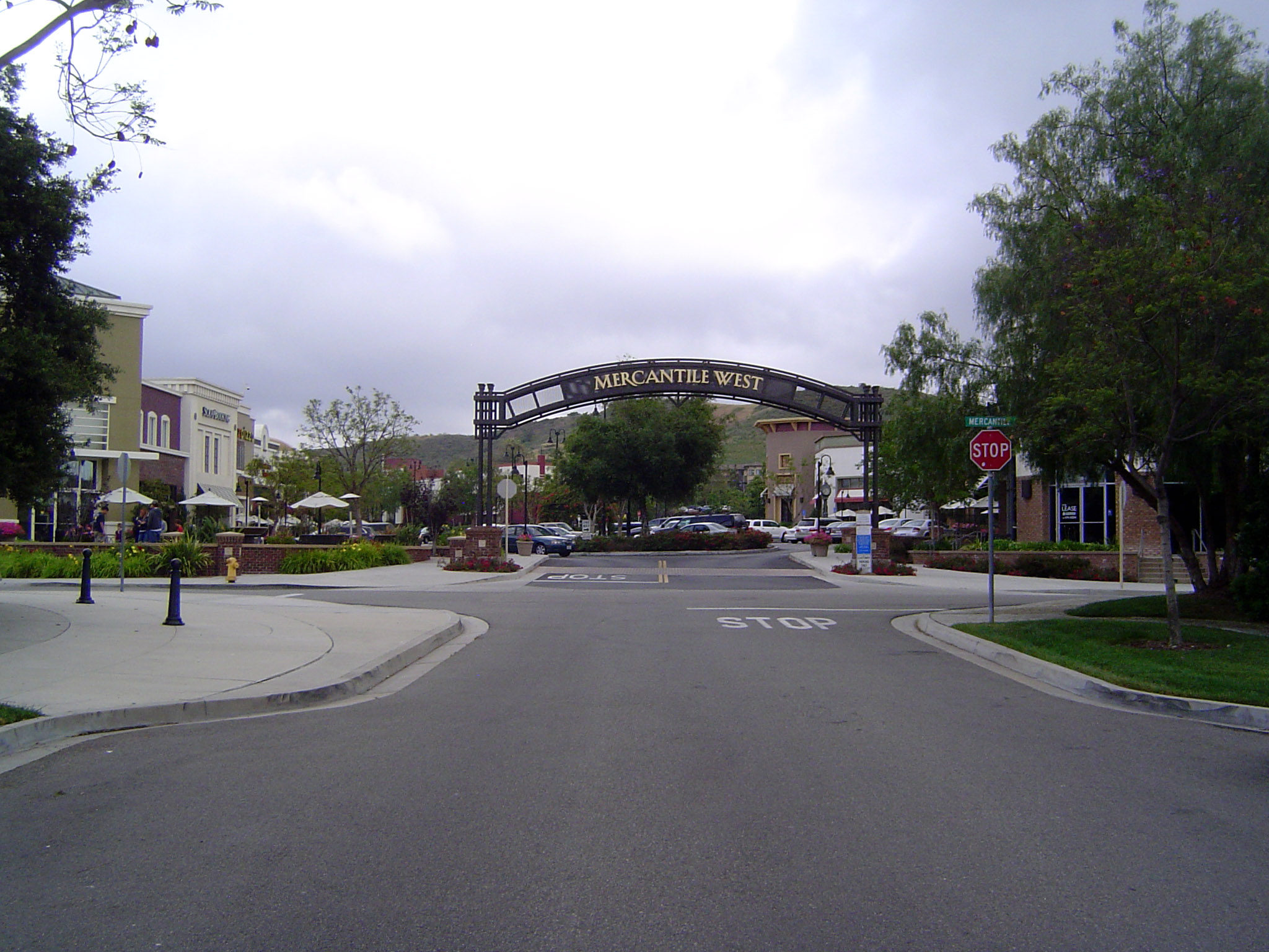 The shopping center at Ladera Ranch is old-fashioned in both architecture and nomenclature.