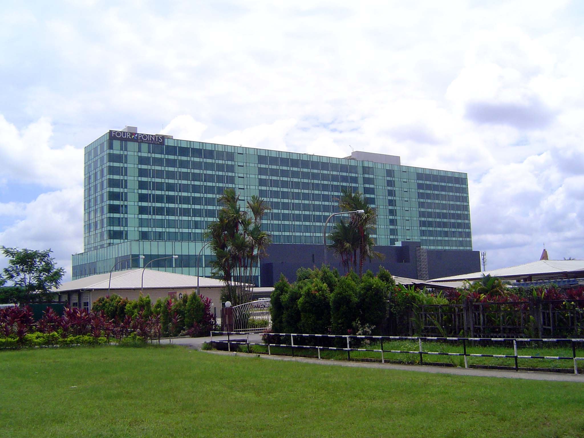 We've jumped to the south of Kuching and to the first big building seen when driving north from the airport to the city.