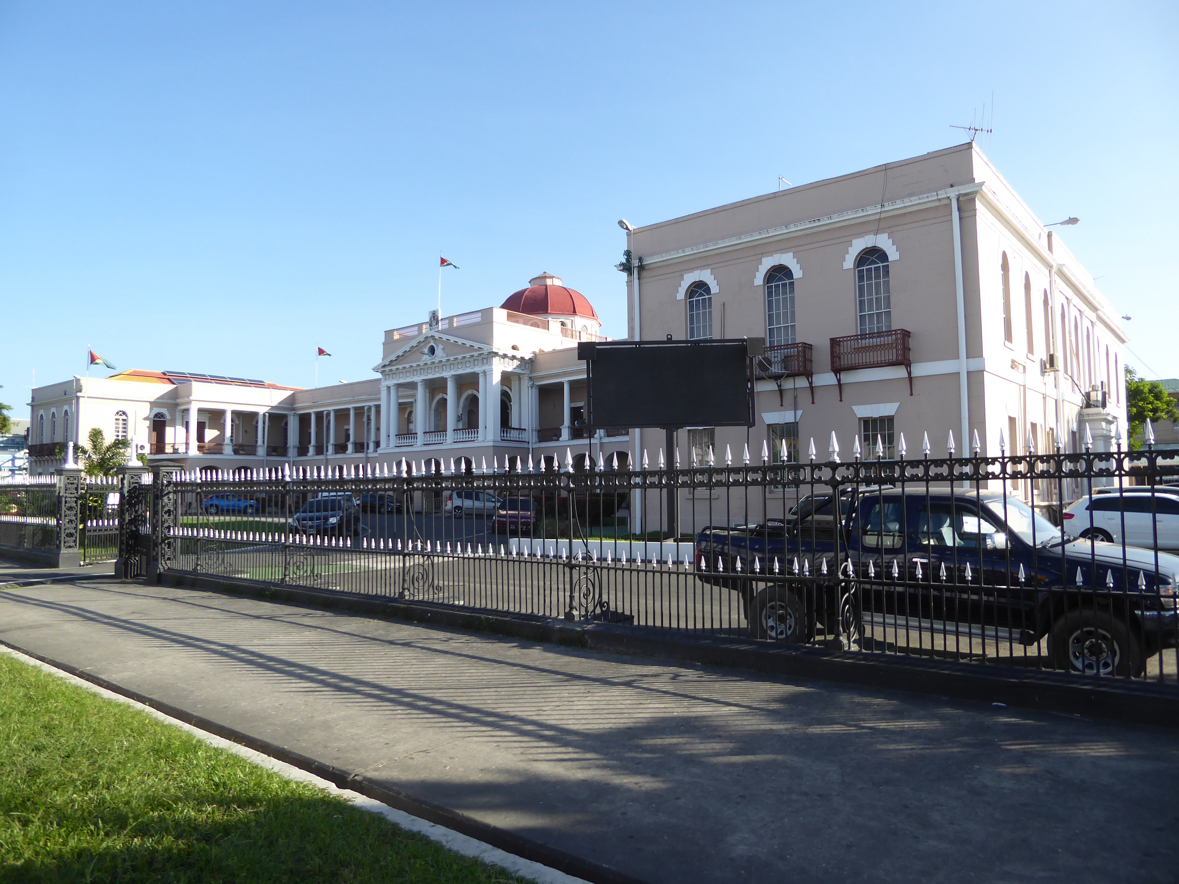 Here’s the grand Public Buildings, now the Parliament Building, designed by Joseph Hadfield and completed in 1834. It rests on a foundation