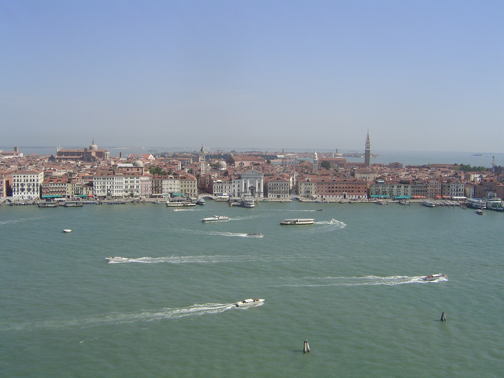 The Danieli is still barely visible on the left; behind it and slightly to the right is the immense church of Santi Giovanni e Paolo it's Sa