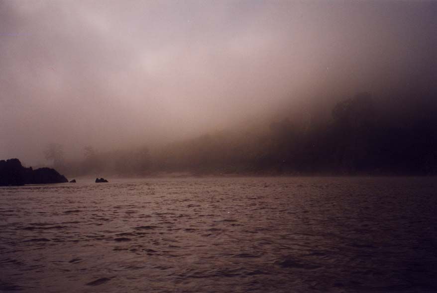 Early morning fog on the river.