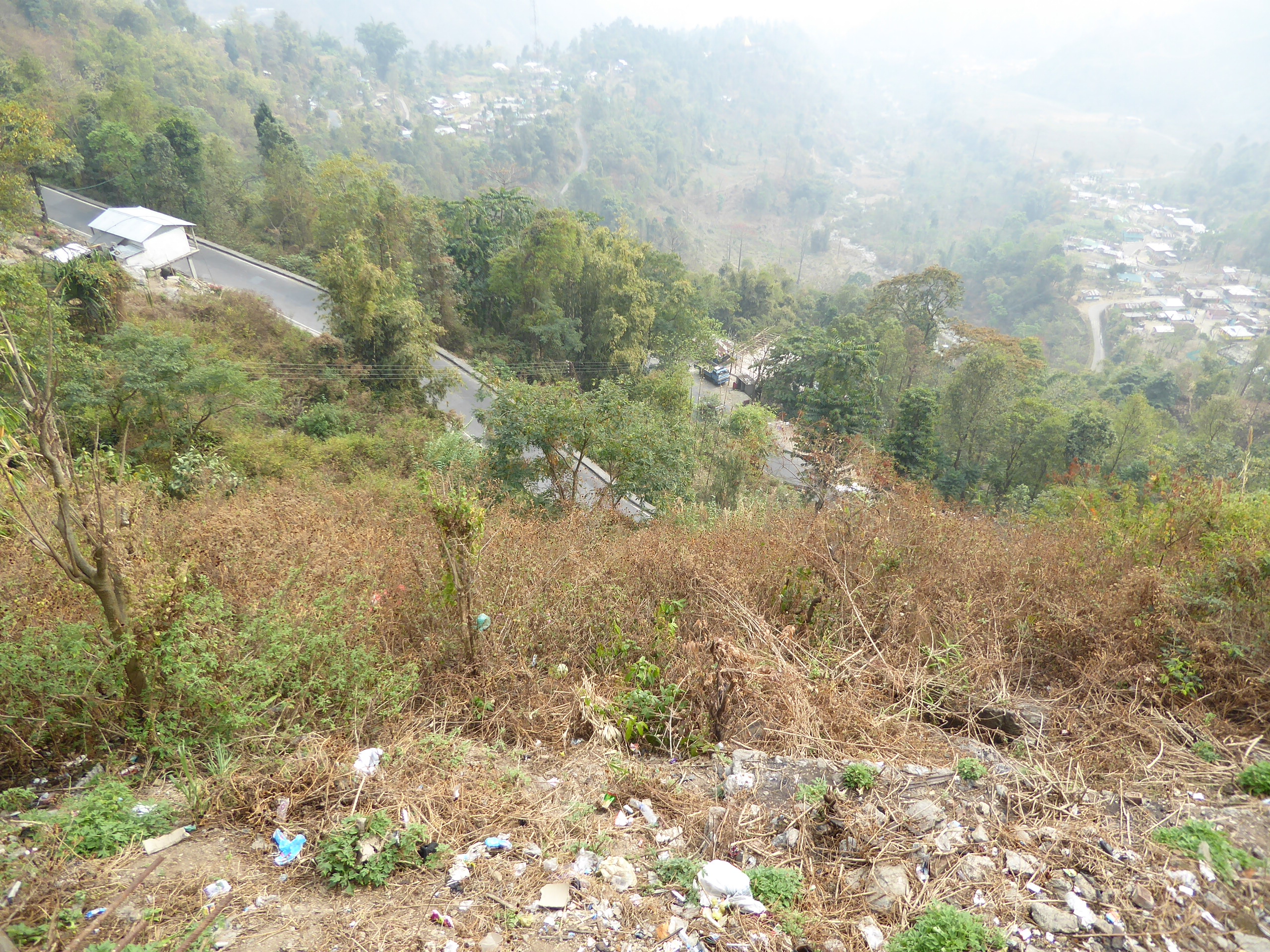 You can fly to Shimla. No luck at Darjeeling: you've got to take one old road or another. Here's the one used most often as it starts the cl