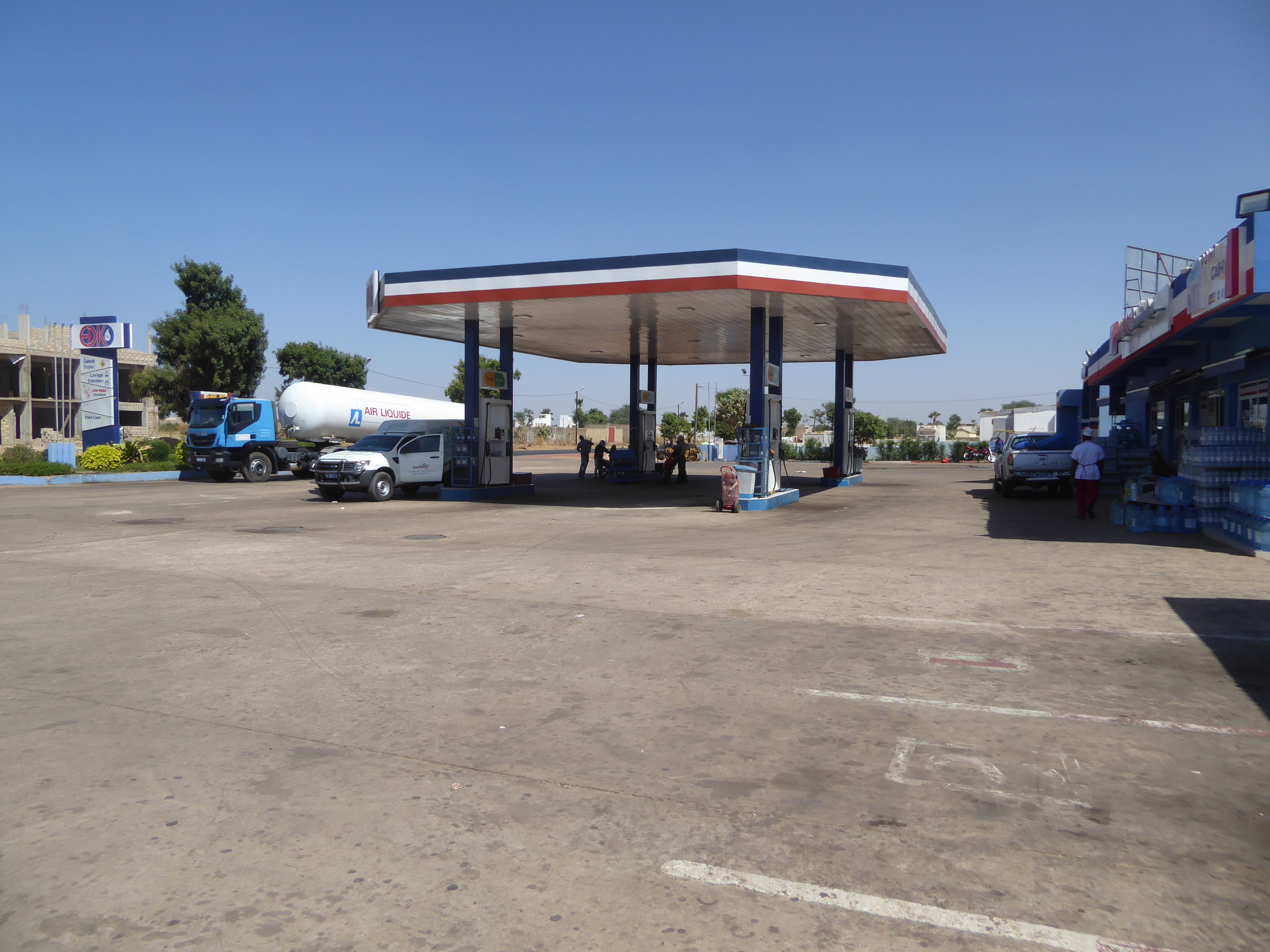 Cars need refueling.