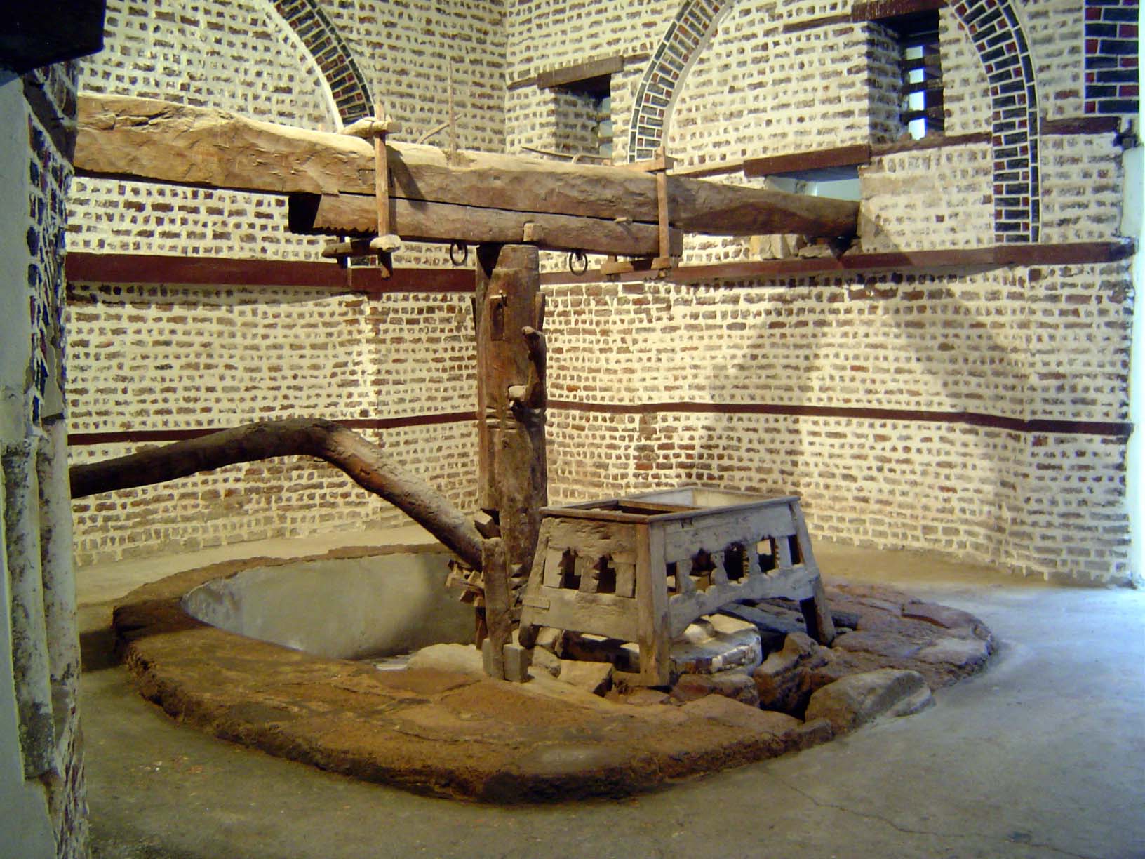 Olive press.