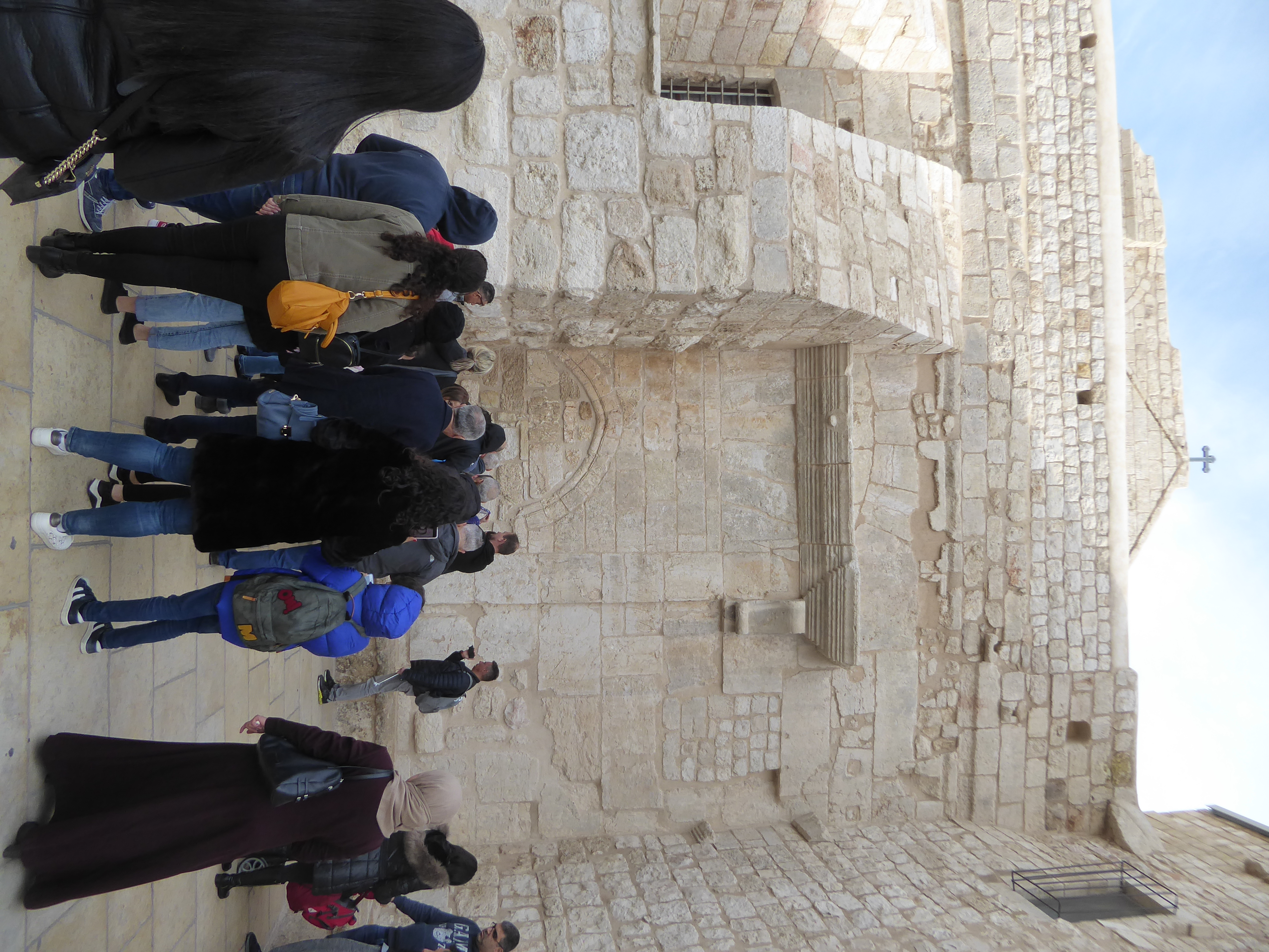 Speaking of twists, this traffic jam is caused by everyone bending down to enter the Church of the Nativity. The heavy lintel is a reminder