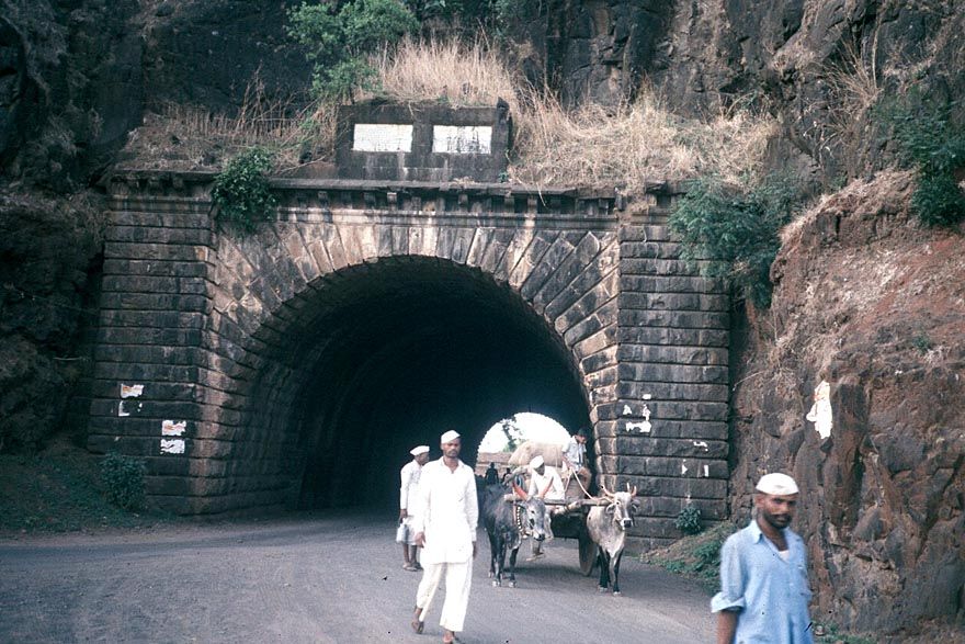 An early tunnel, built mid-19th century by Sir Bartle Frere, then British resident of the small princely state of Satara. Frere went on to g