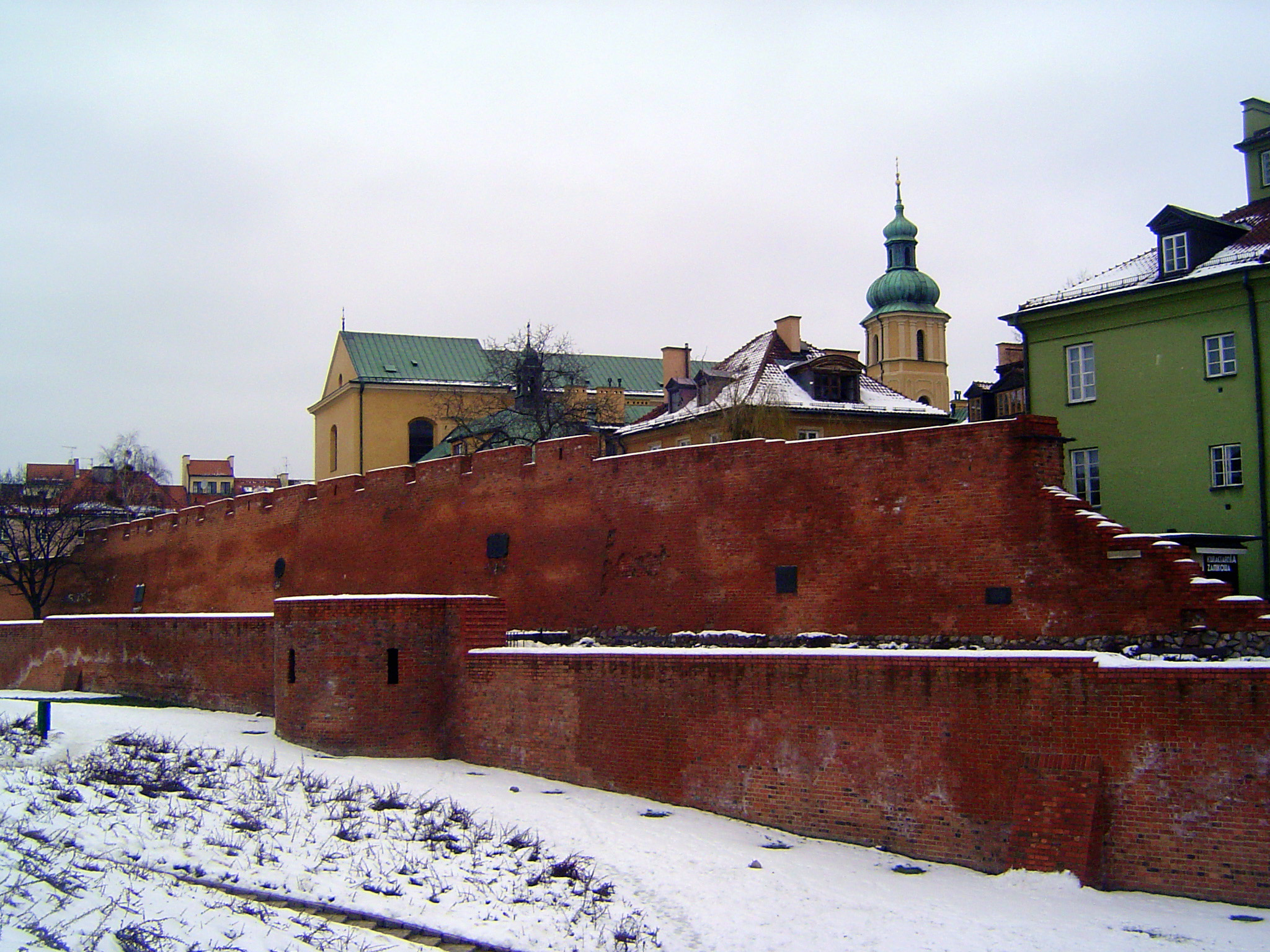A bit of the old city wall survives, but St. Martin's Church, like everything else in the neighborhood, is a re-creation.