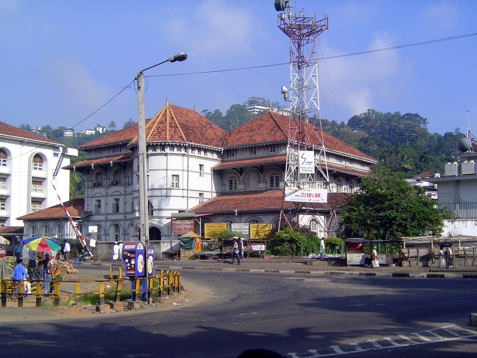 Adjacent to the railway station a modern structure, replacing the colonial one is the old railroad hotel.