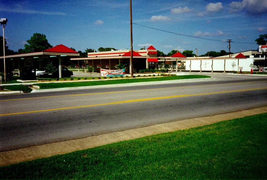 Lindsey Street for a mile east of the freeway is a carnival of fast food and gas stations, with a leavening of churches and adult entertainm