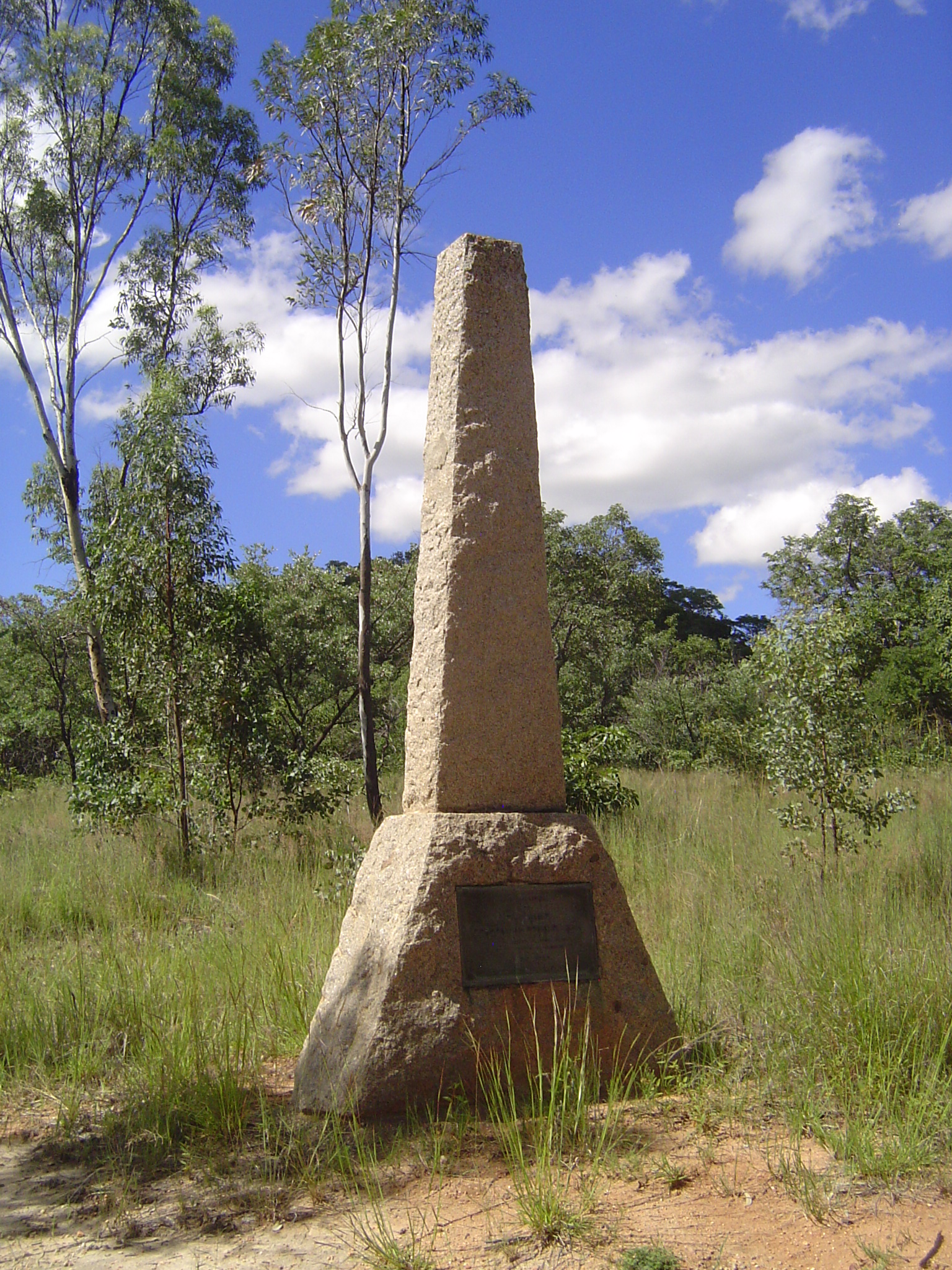 A few miles away, another monument.