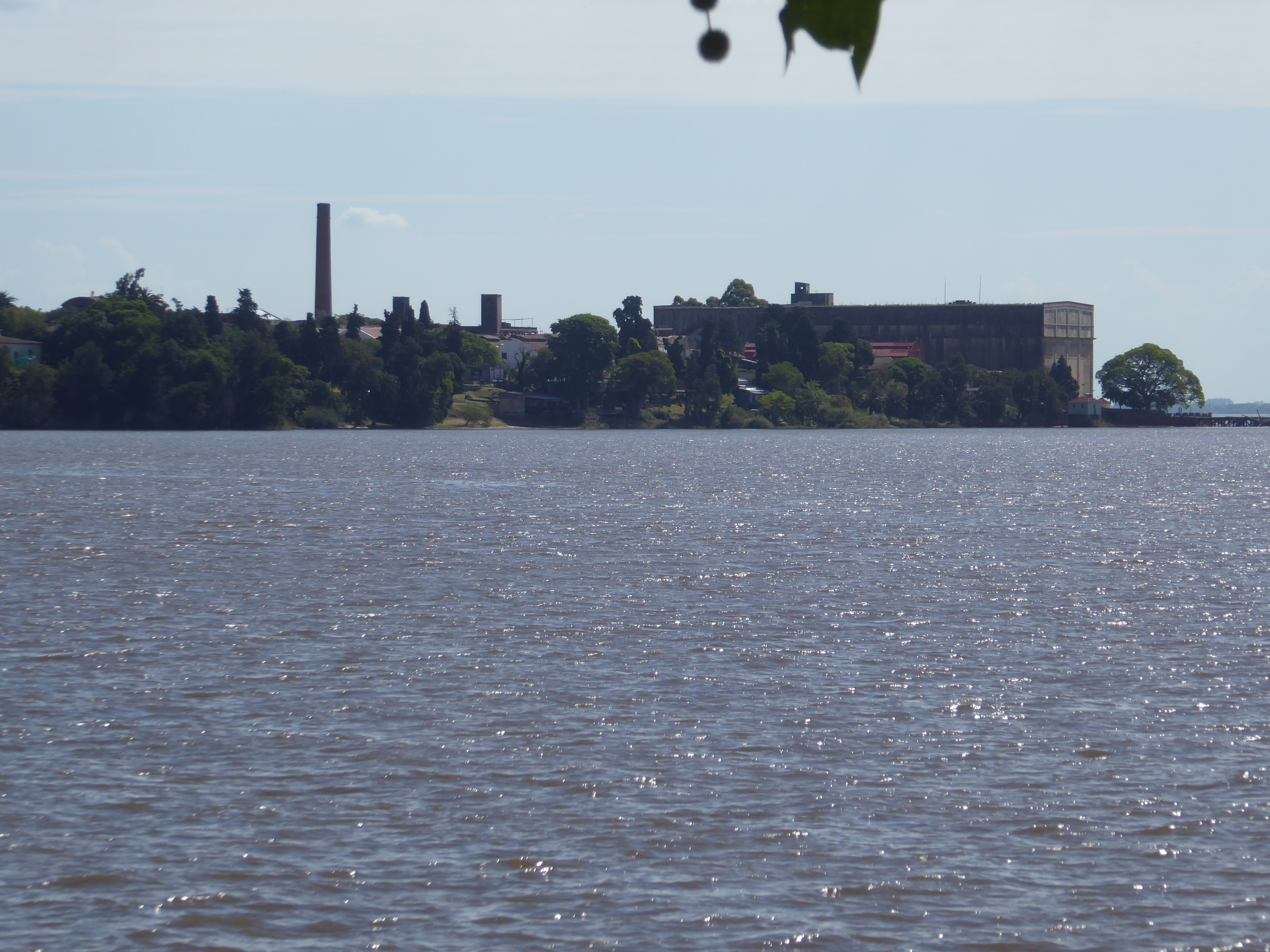 Here's the town's original economic center, the meat-extract plant that is now partly a museum and partly a technological university housed
