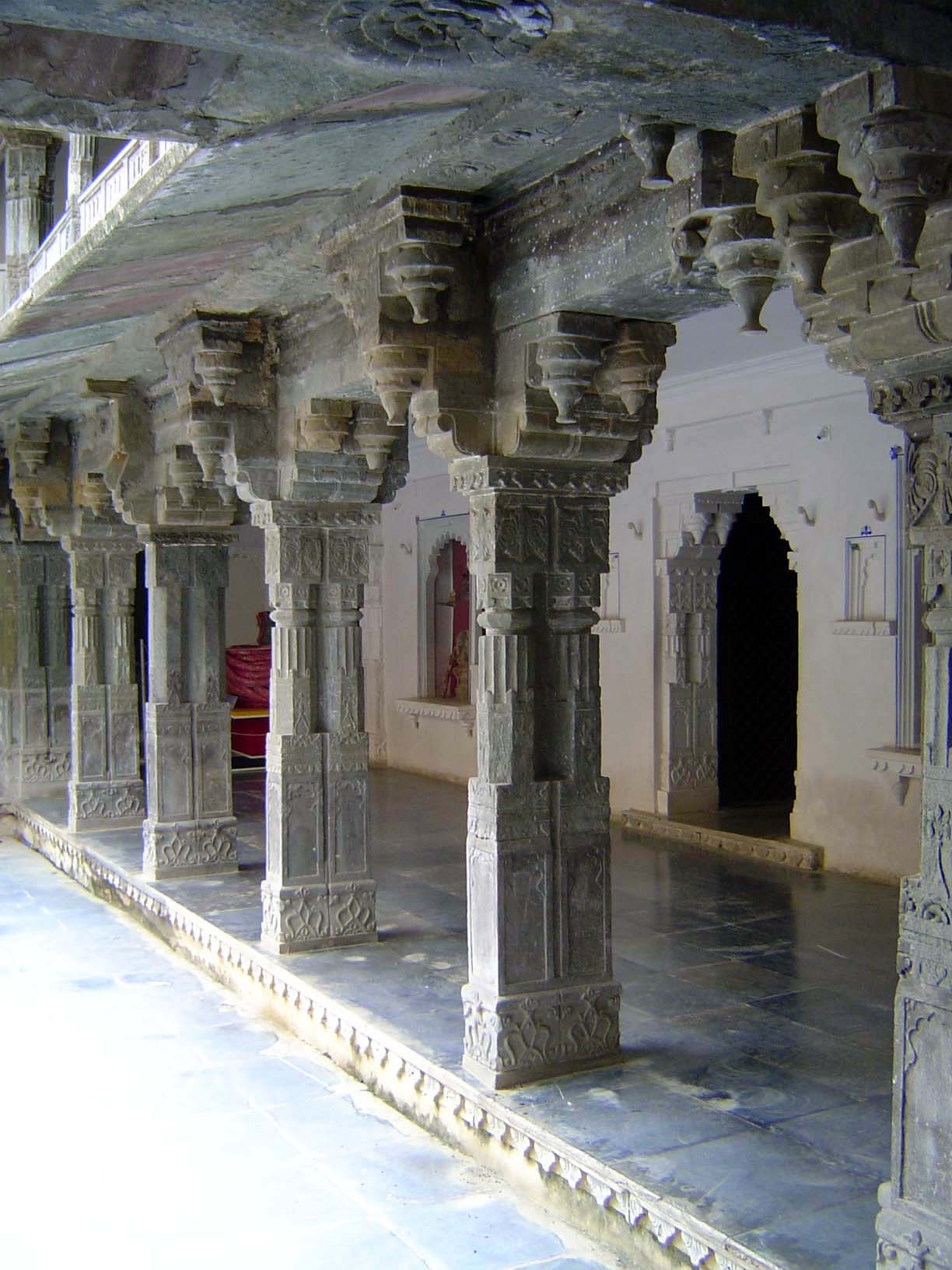 The ground-level of the most elaborate courtyard.