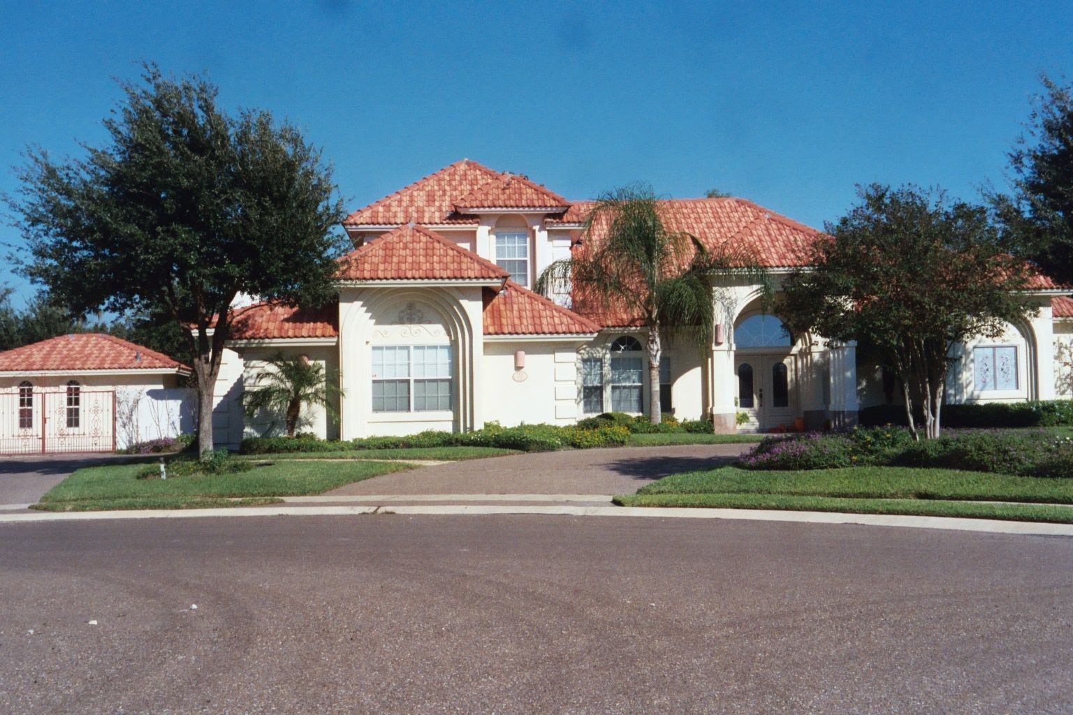 Square footage under tile.