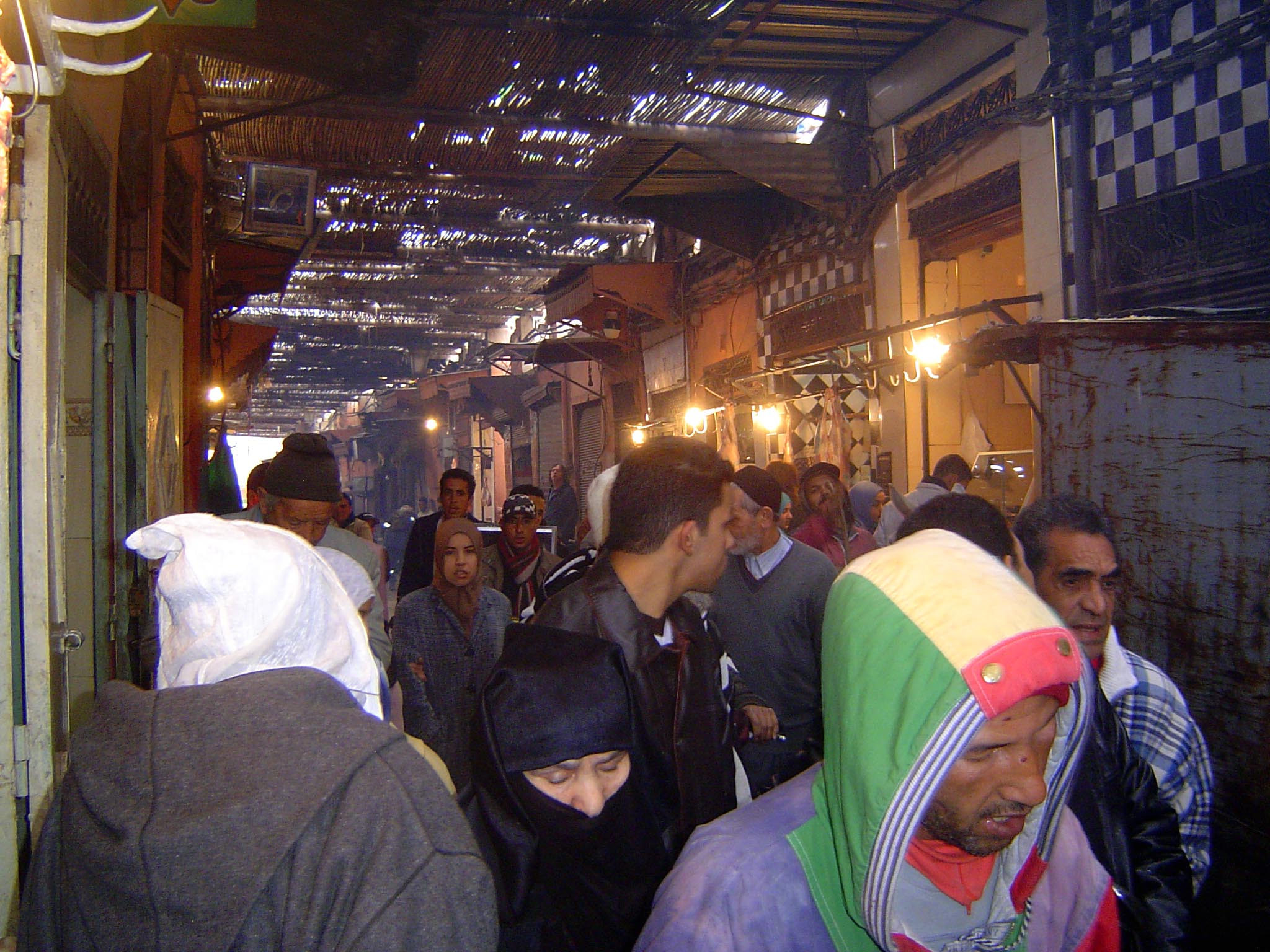 Into the suq, or souk, or market.