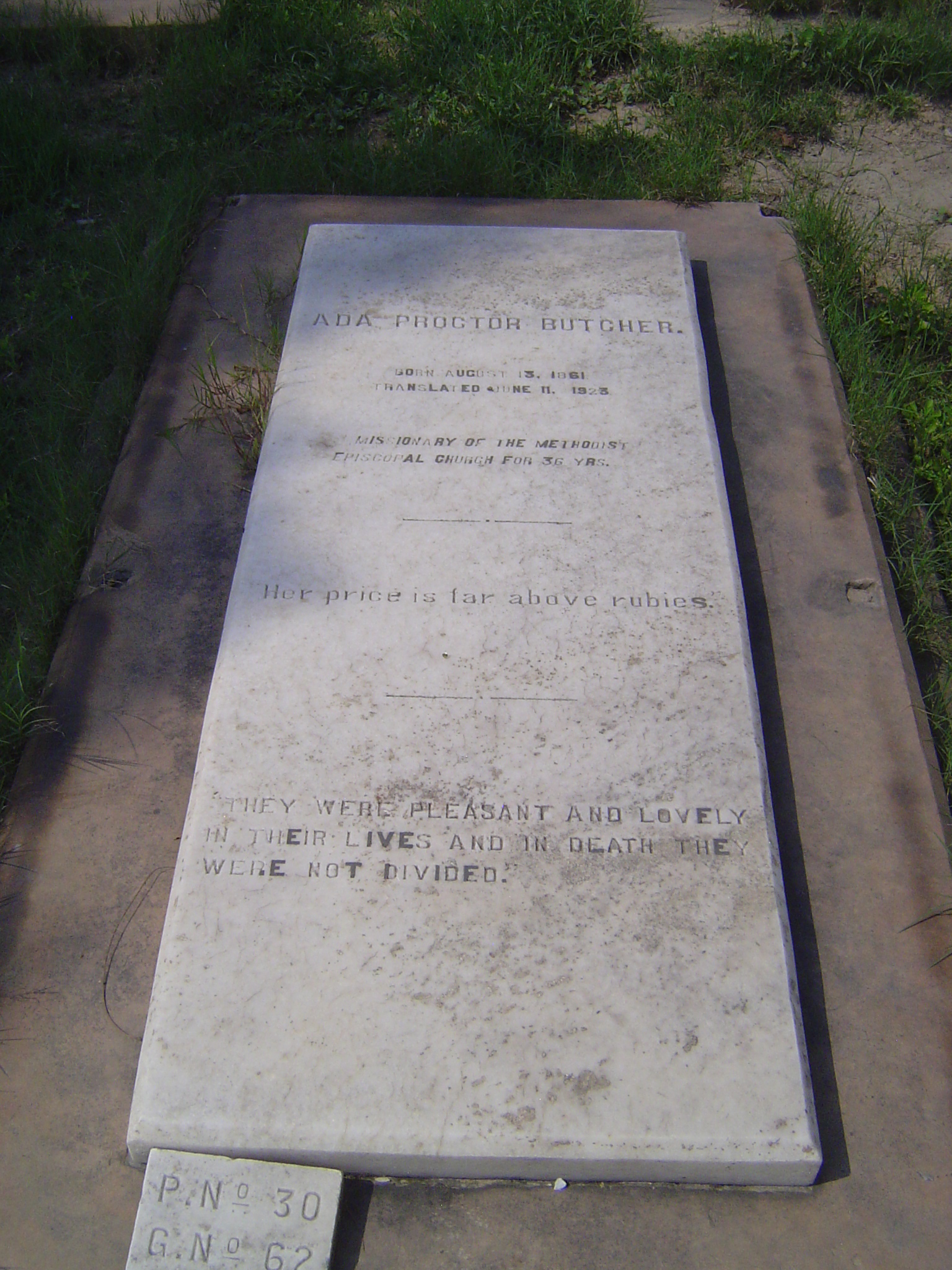 His wife, who was "translated" a day before her husband.