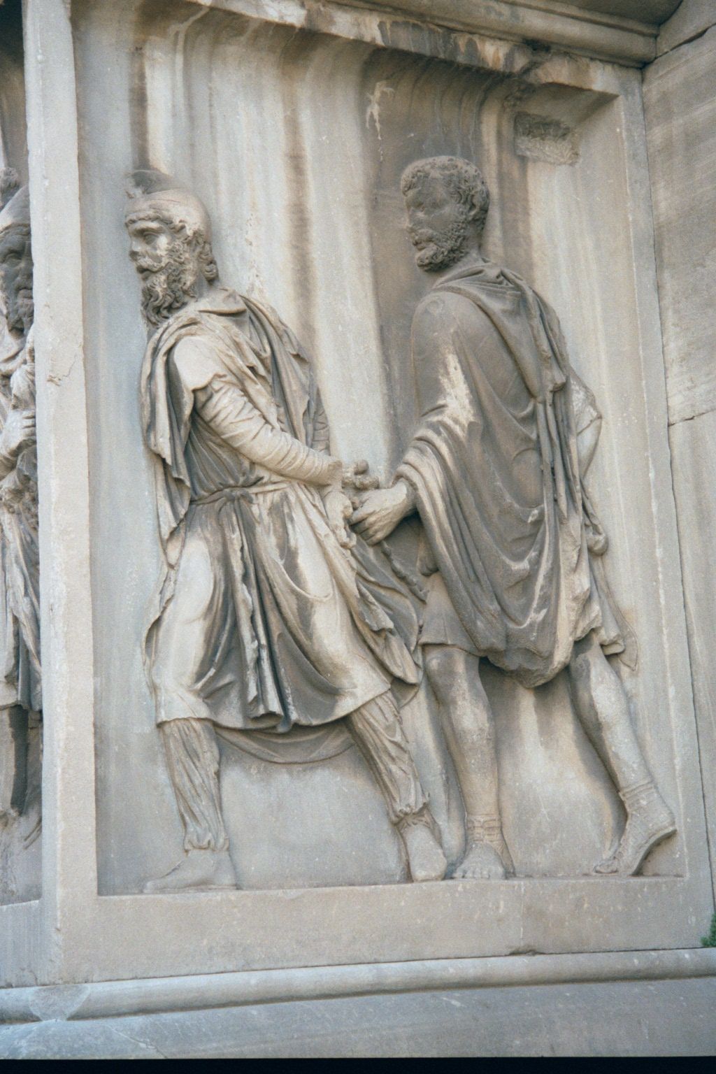 From the arch of Septimius Severus, Persian captives.