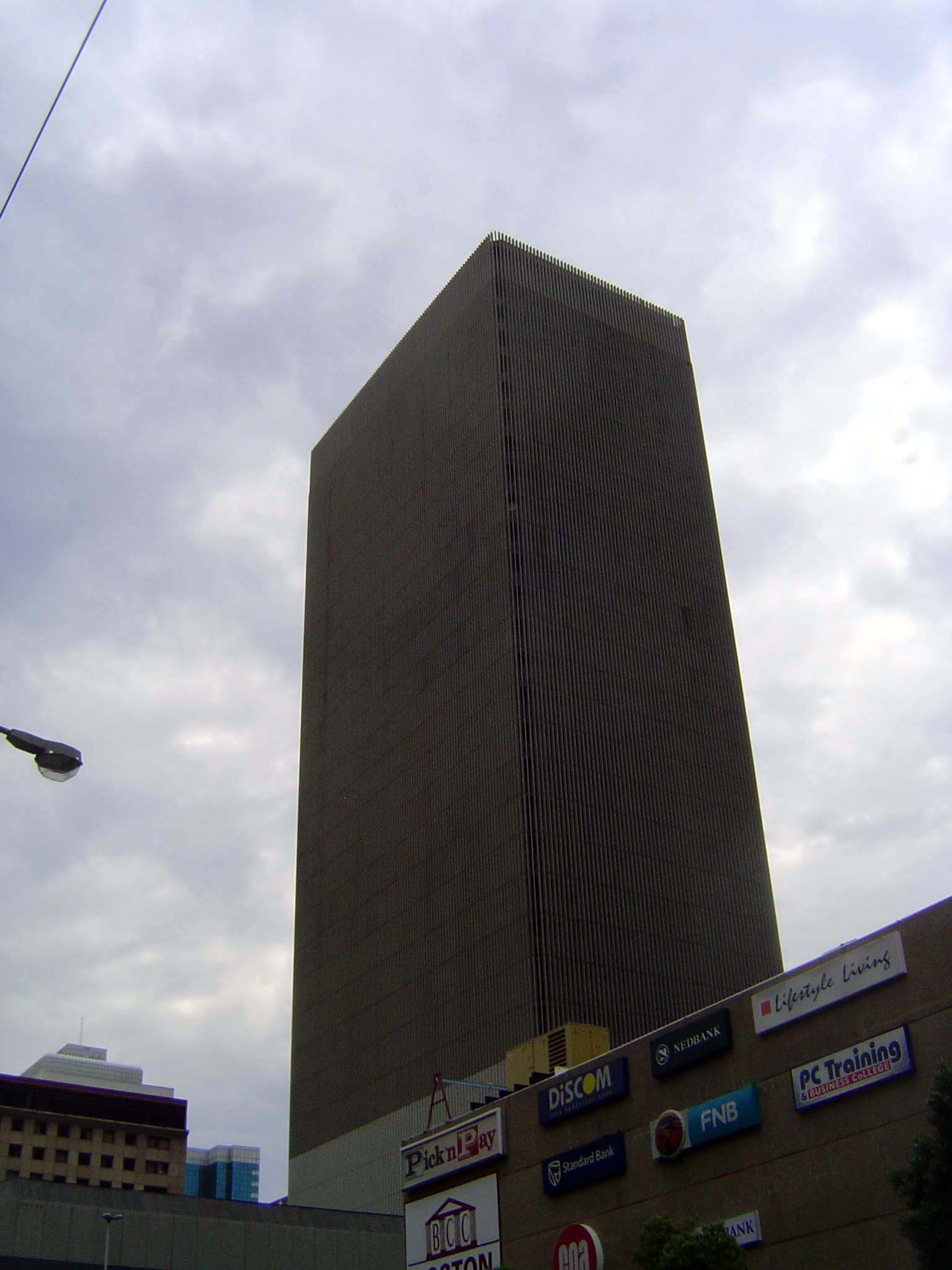 Across the street from the Carlton Center, the Kine Centre opened in 1974. As a sign of a downtown in crisis, you can't do much better than