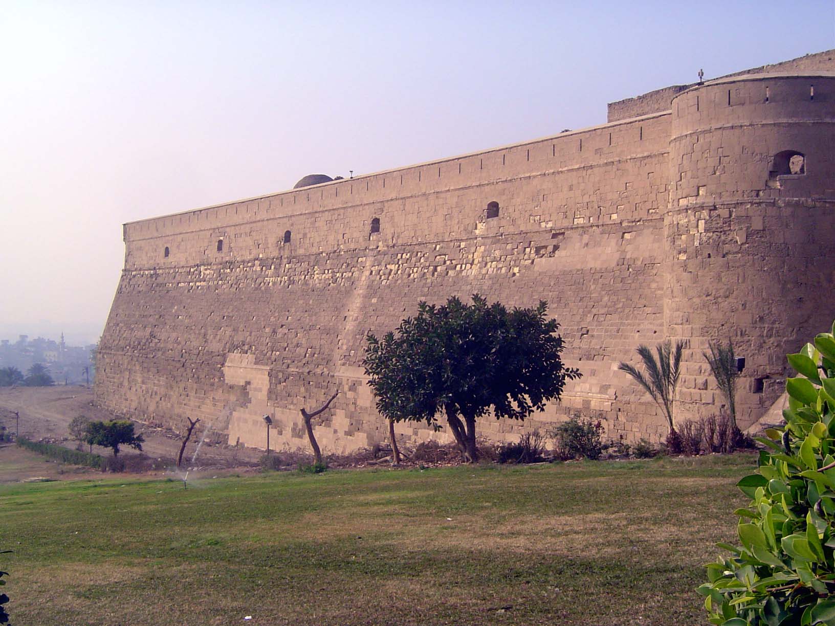 No. U51 Here's the citadel wall near the principal entrance today, the Bab al-Gabal. Most of the citadel's walls were built by Salah al-Din,