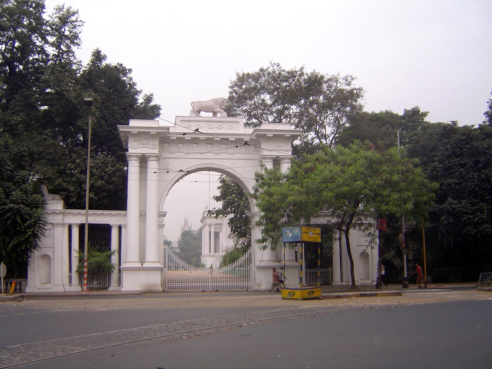 And now, toward the river, a side entrance to Government House.