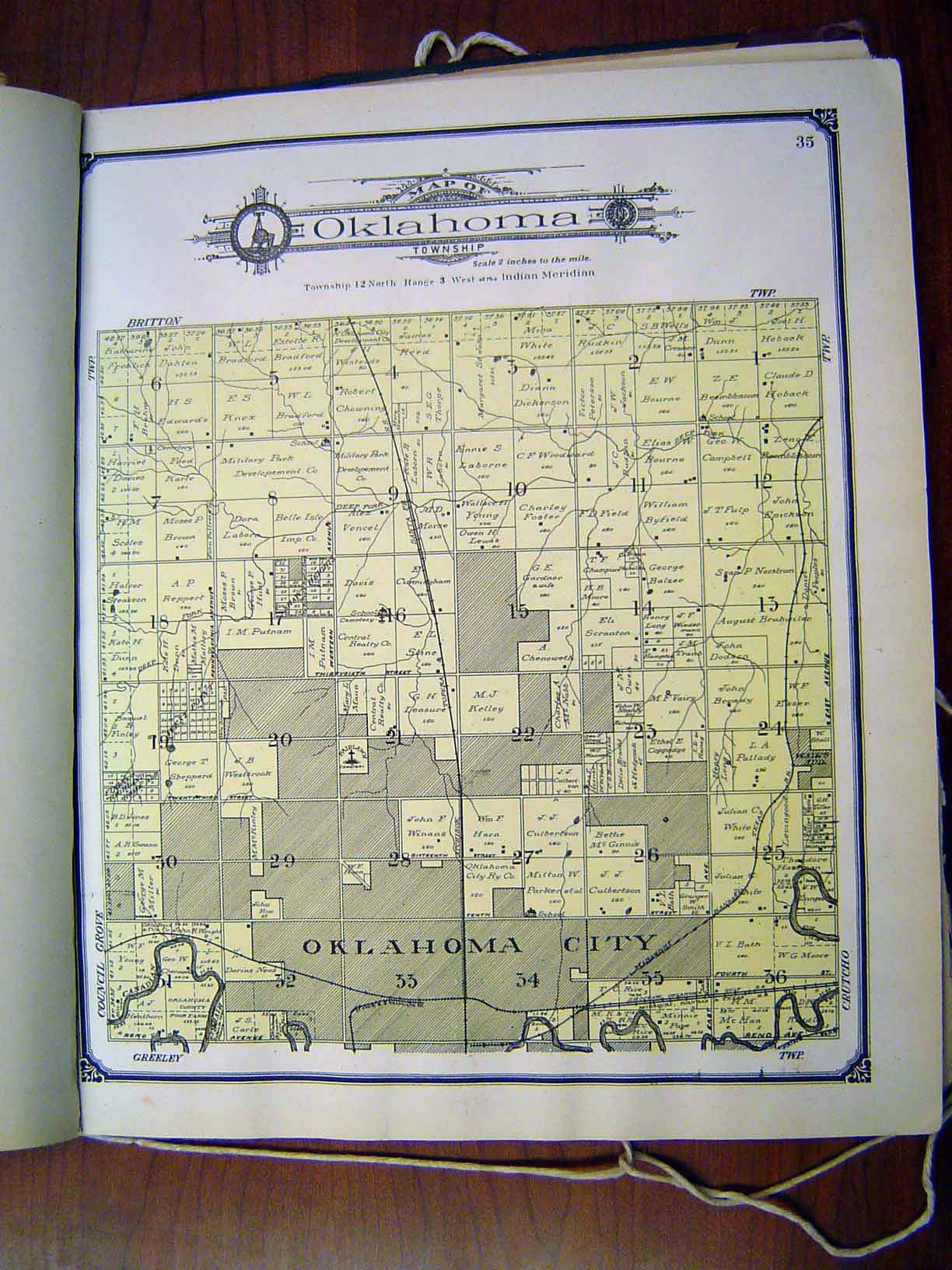 Here's the much more developed north side. Remember that the city began in Section 33, in the middle of the bottom of the township. By 1907,
