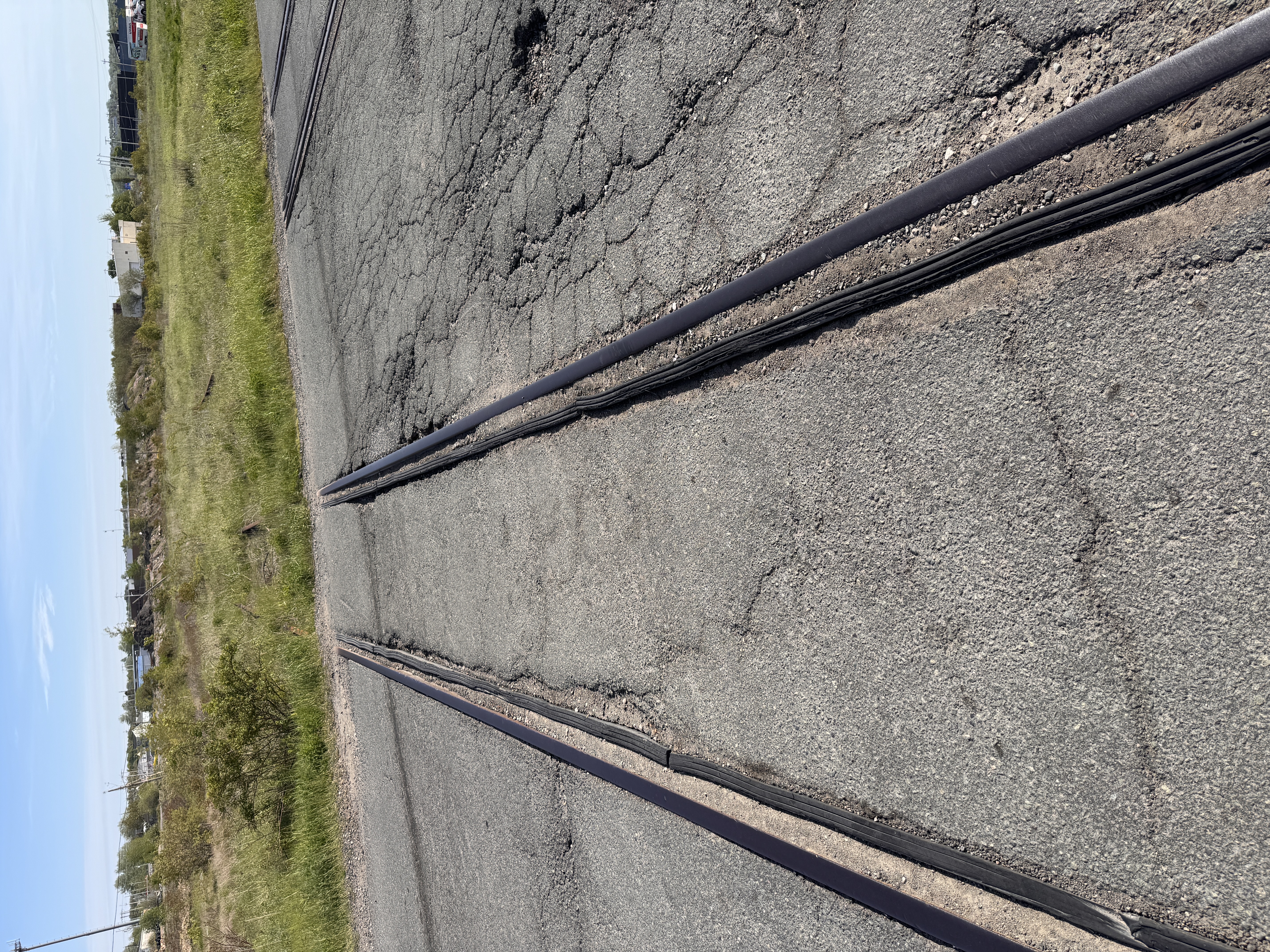 You can find bits of surviving track.