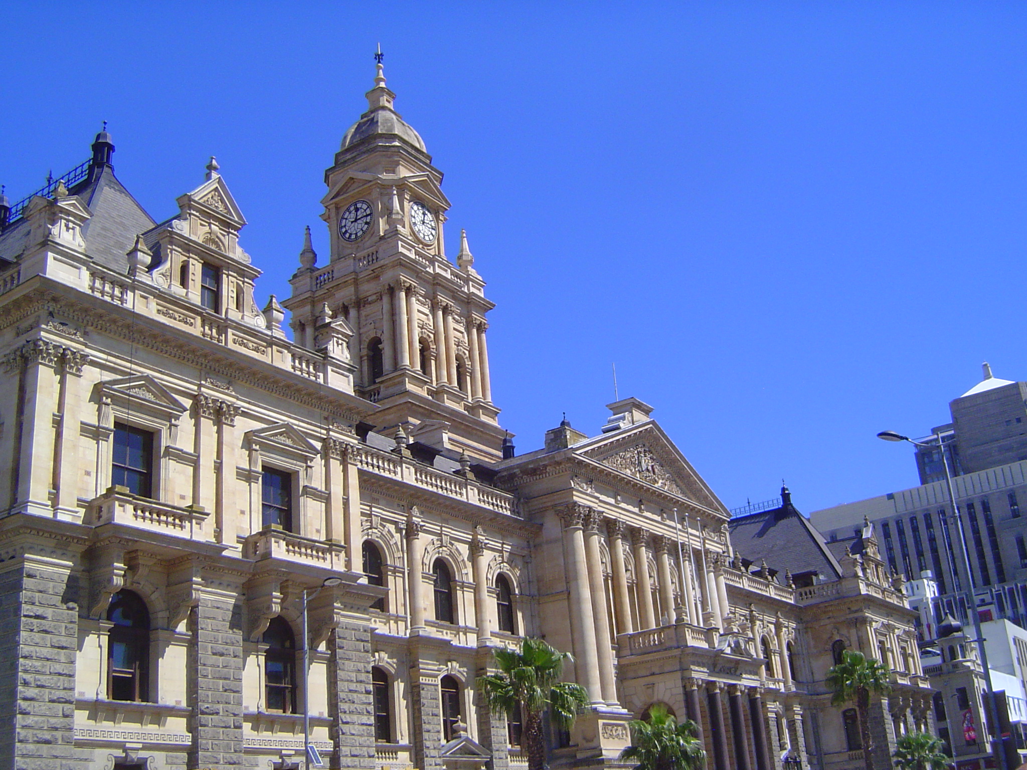 All the stops were pulled for this, the city hall, completed in 1905, some 13 years after an architectural competition won by Harry Reid and